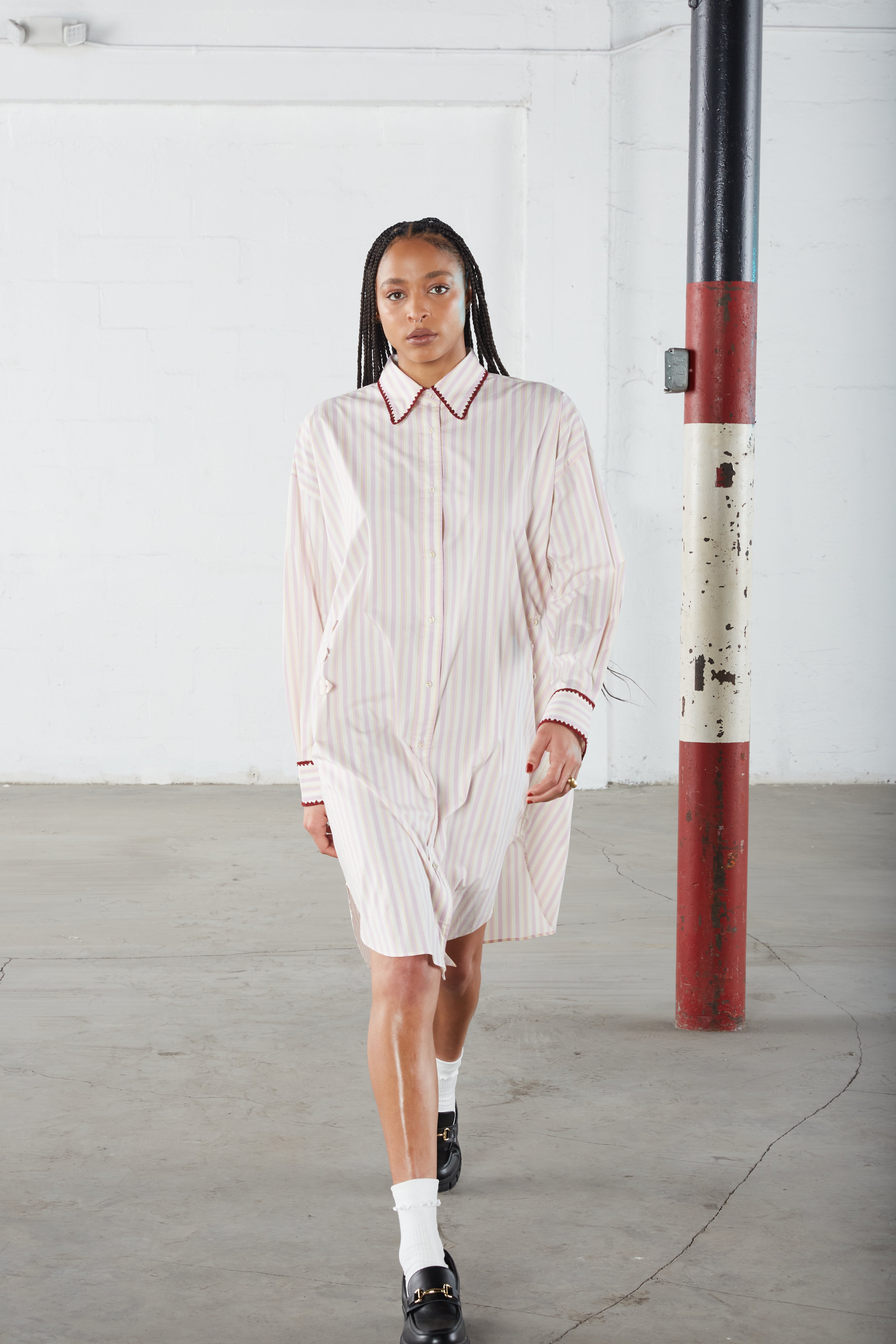 Luca Women's Casual Shirt Dress - Stylish Button Down Tunic Top with Pockets | Perfect for Office, Date Night & Spring Outfits