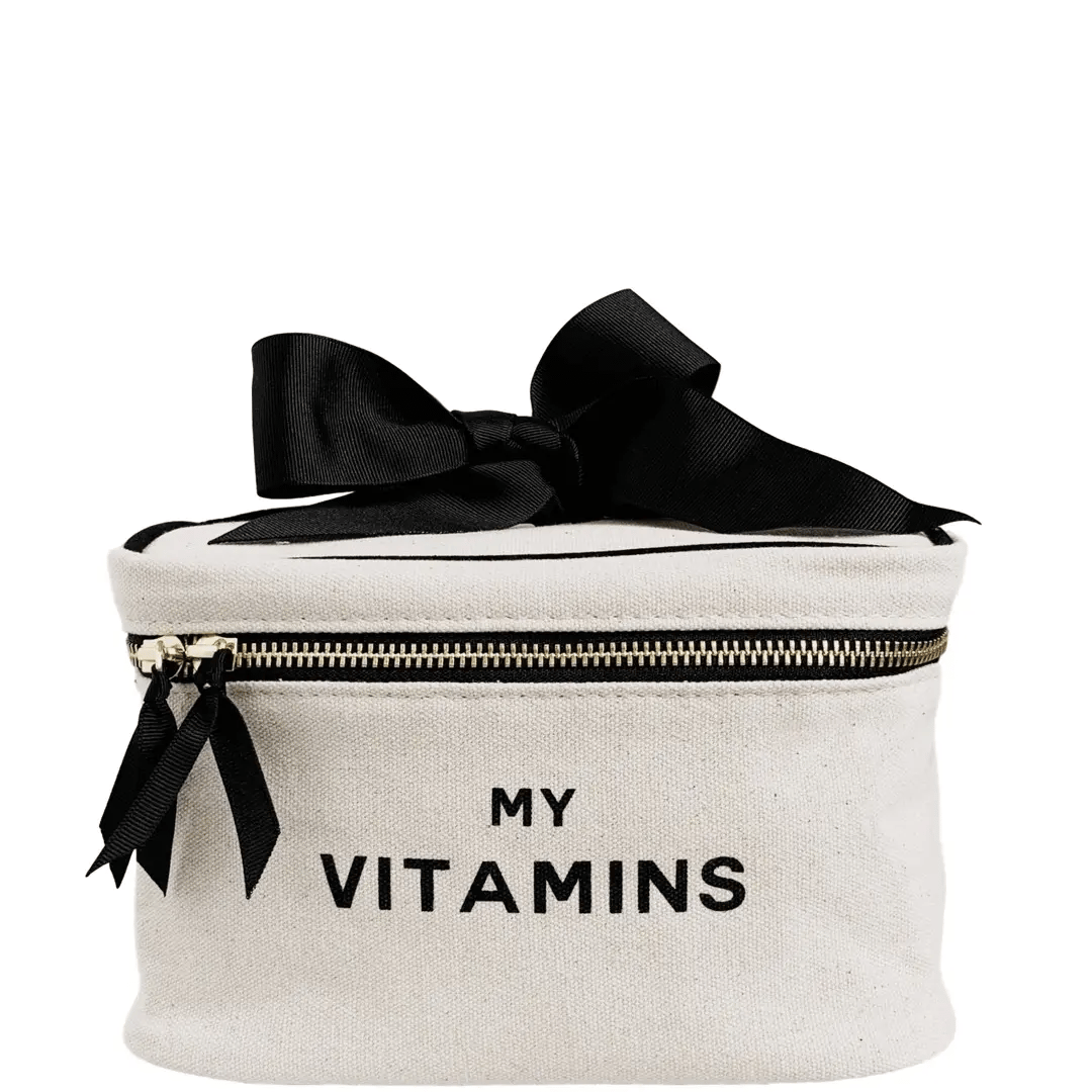 Premium Vitamin Organizer & Travel Pill Case - Portable Cream-Colored Pill Box for Daily Supplements, Perfect for Home, Office, and On-The-Go Use