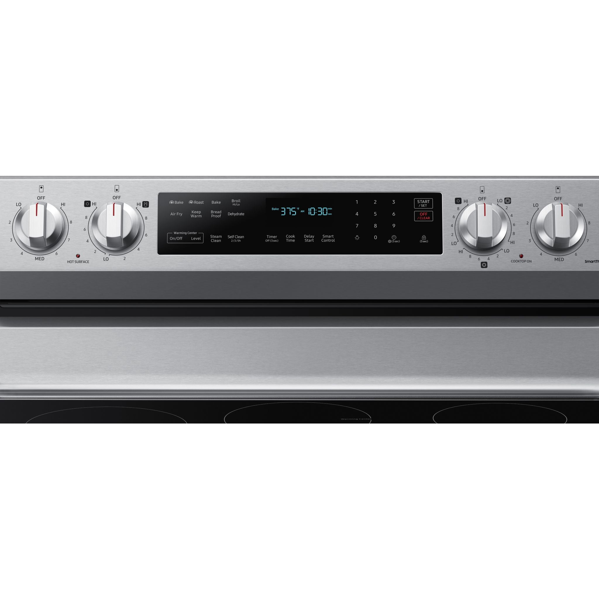 Samsung NE63A6711SS 30-inch True Convection Range with Steam Clean - Stainless Steel Electric Oven for Home Baking, Roasting & Cooking