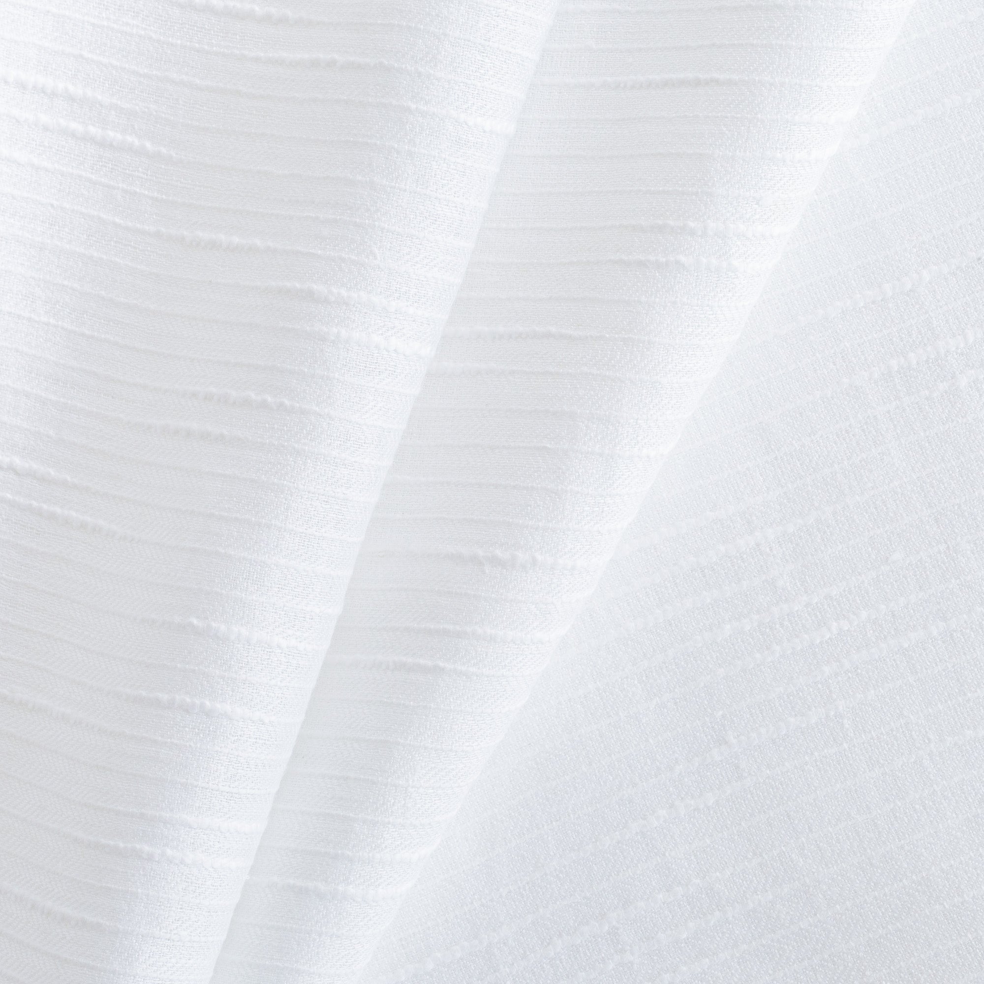 Sabine Embroidered Sheer Fabric - Cloud White - Premium Lightweight Curtain Material for Living Room, Bedroom & Wedding Decor