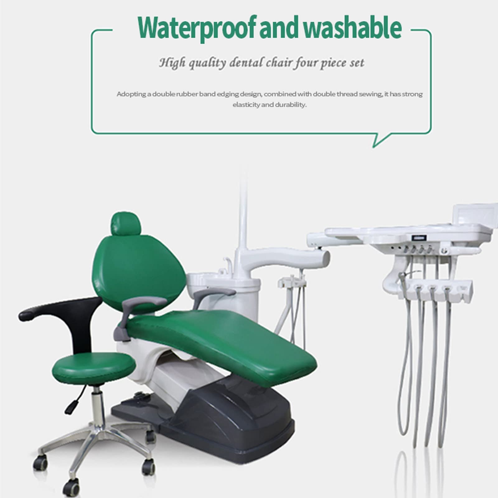 5-Pack Waterproof PU Dental Chair Covers - Easy Clean Dentist Chair Protectors for Dental Clinics & Hospitals (Grape Purple, 2 Sets) - Ideal for Infection Control & Patient Comfort in Dental Practices
