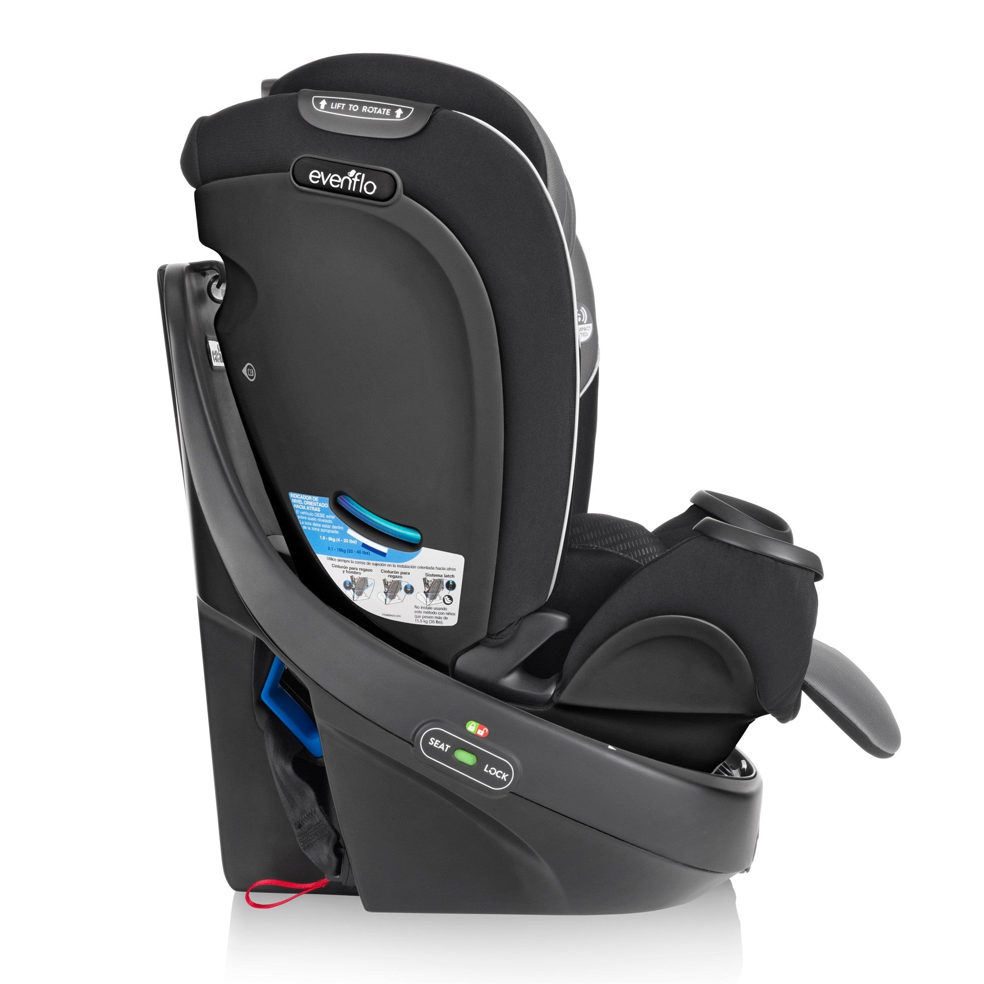 Evenflo Revolve 360 Rotating Convertible Car Seat for Infants & Toddlers - Safe, Easy Installation for Rear & Forward Facing - Perfect for Travel & Daily Commute