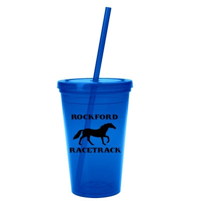 16 oz. Sunsplash Double Wall Insulated Tumbler Cup - Keeps Drinks Hot or Cold for Hours, Perfect for Coffee, Tea, Water, and Smoothies - Ideal for Home, Office, Travel, and Outdoor Activities