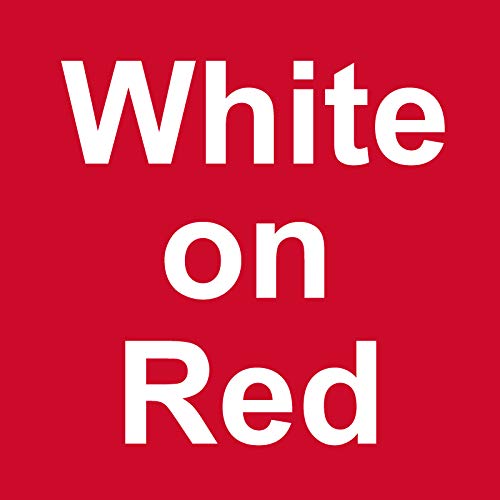 Tze-425 White on Red