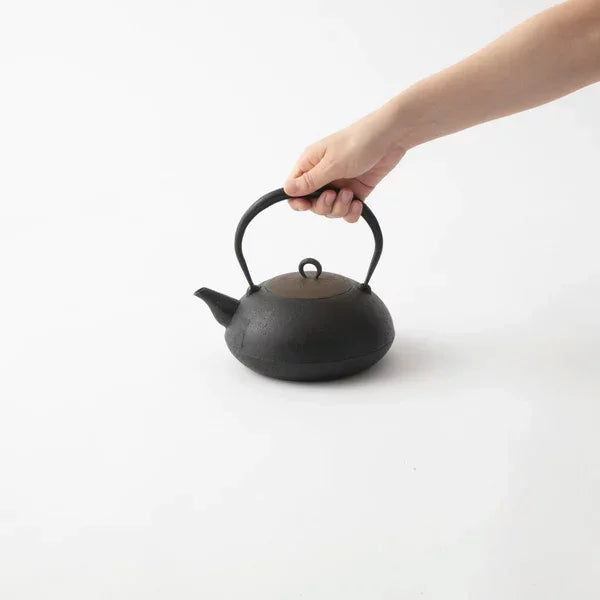 Premium Iwachu Handcrafted Japanese Tetsubin Cast Iron Kettle - 1.3L Induction Compatible for Authentic Tea Brewing | Perfect for Home, Office & Traditional Tea Ceremonies