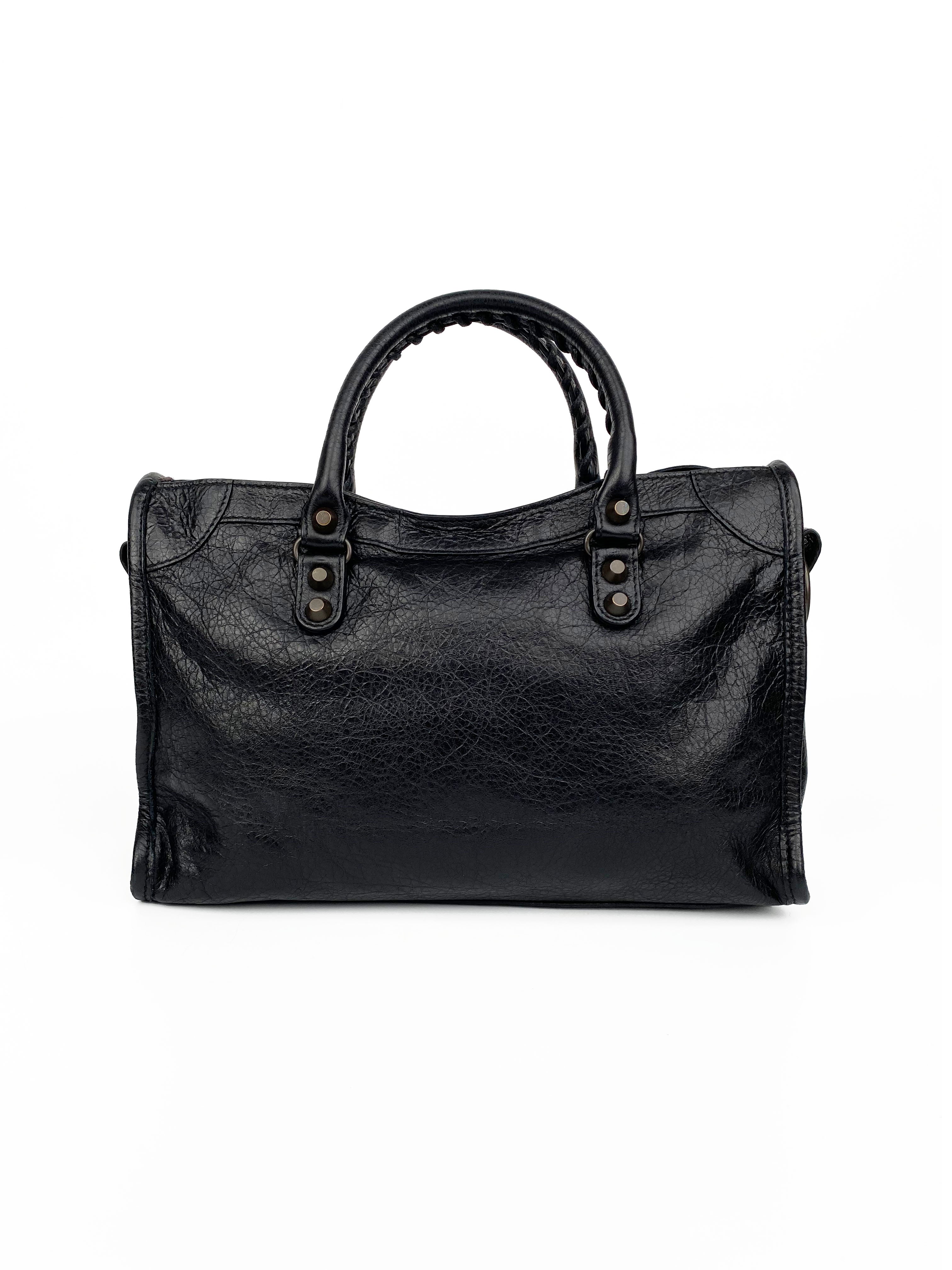 Balenciaga Small Black City Bag - Stylish Crossbody Handbag for Women | Perfect for Everyday Use, Travel & Night Out