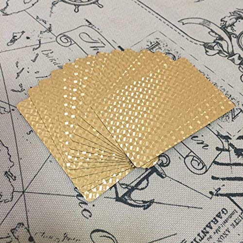 Premium Gold Playing Cards - Waterproof, Washable & Flexible Poker Cards for Parties & Games | High-Grade Plastic Material | Perfect for Casino Nights, Magic Tricks & Family Game Nights