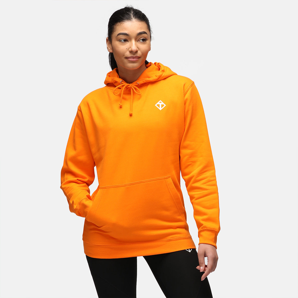 Orange Diamond Hoodie for Men & Women - Soft & Comfortable Pullover Sweatshirt - Perfect for Casual Wear, Gym, and Outdoor Activities