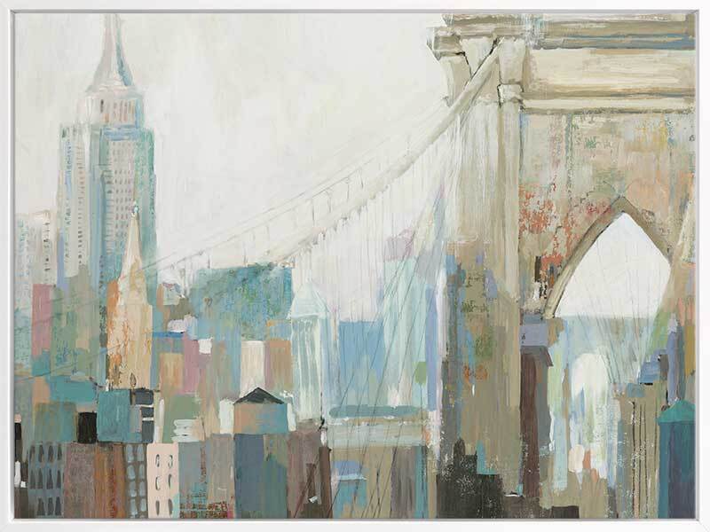 Brooklyn Bridge Canvas Art Print - Stunning New York City Skyline Wall Decor for Living Room, Office & Bedroom | High-Quality Framed Canvas Painting
