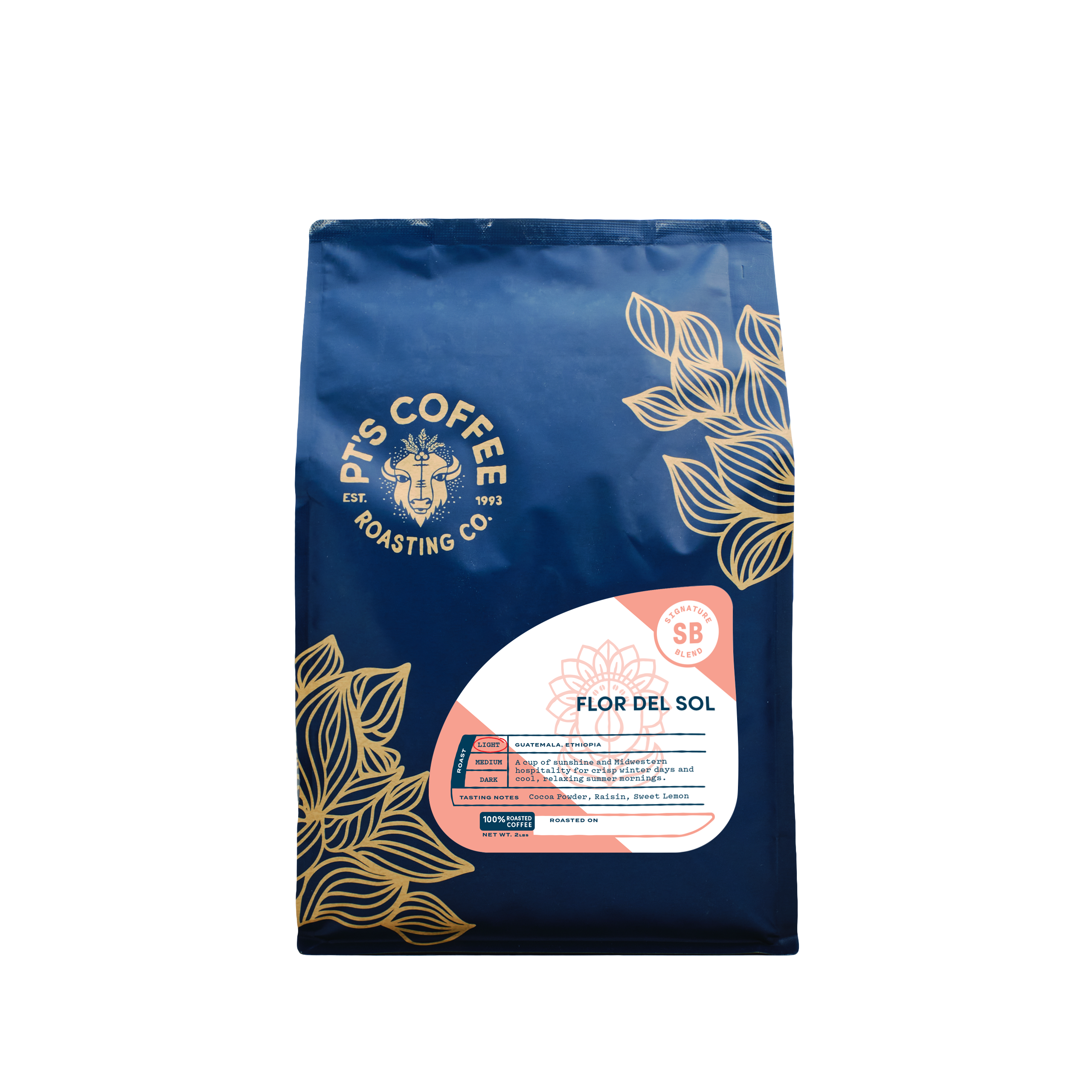 Flor Del Sol Premium Signature Blend Coffee - Rich & Smooth Flavor for Home Brewing, Office & Gifting | Whole Bean or Ground Options