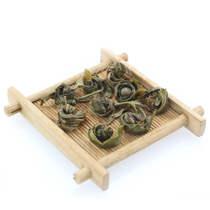 Premium Dragon Pearl Jasmine Green Tea Loose Leaf - Floral & Refreshing Taste - Organic & Hand-Rolled - Perfect for Relaxation, Meditation & Afternoon Tea Time