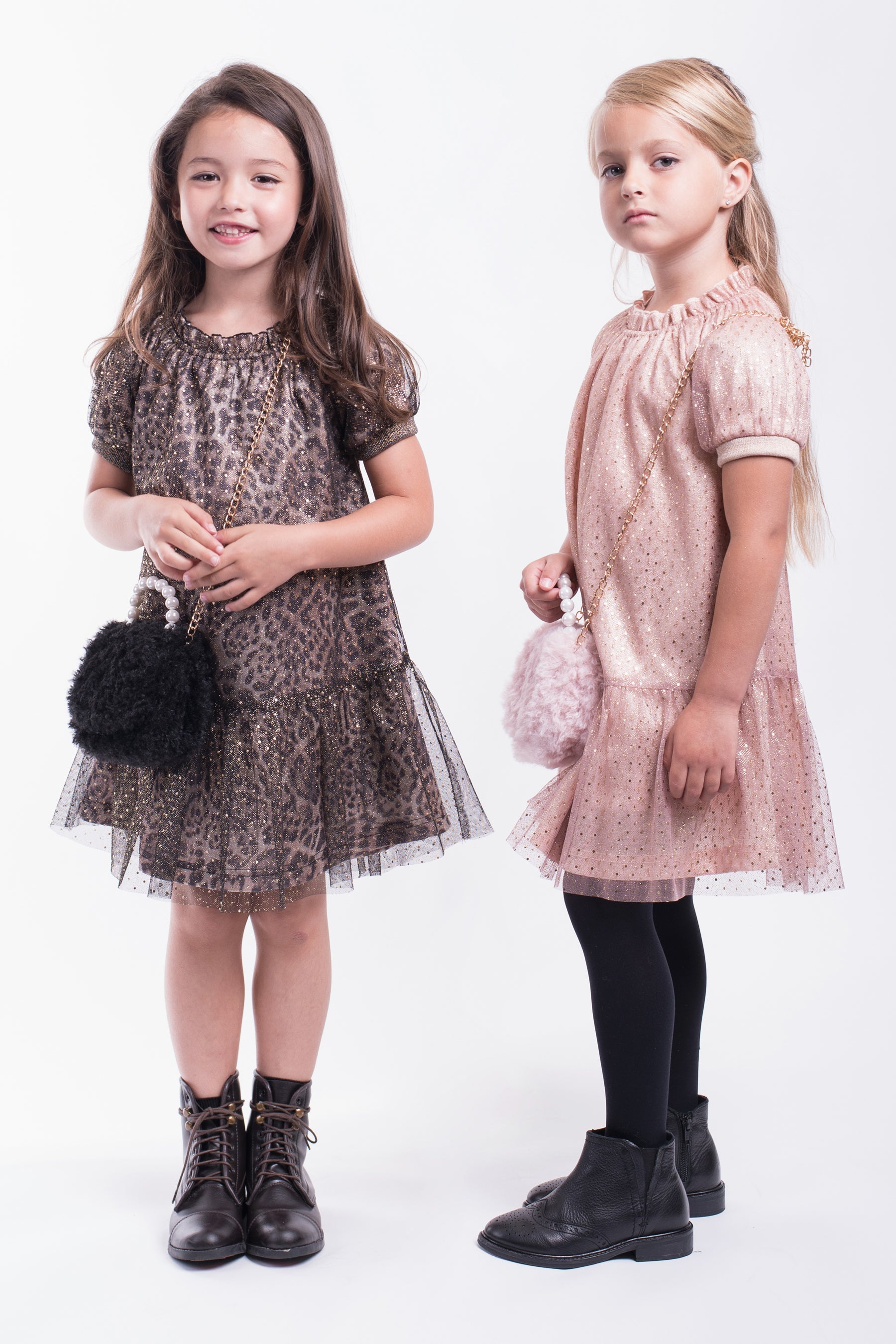 Imoga Naomi Leopard Print Girls Dress - Cute Animal Print Party & Casual Outfit for Toddlers & Kids (Perfect for Birthday, Playdates & Special Occasions)