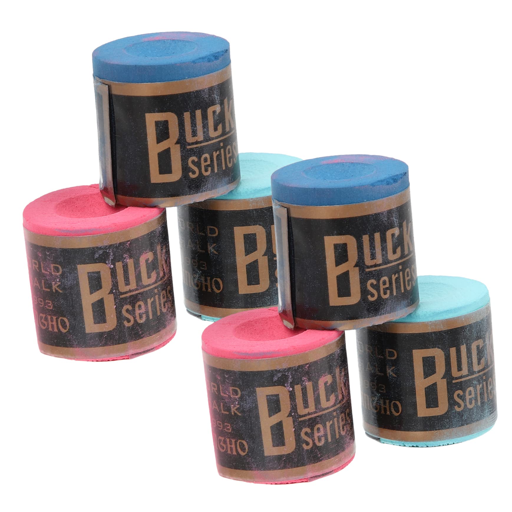 Outanaya 6-Piece Pool Cue Chalk Set - Premium Snooker & Billiard Chalk Powder for Pool Sticks - Perfect for Pool Tables, Bars, and Game Rooms