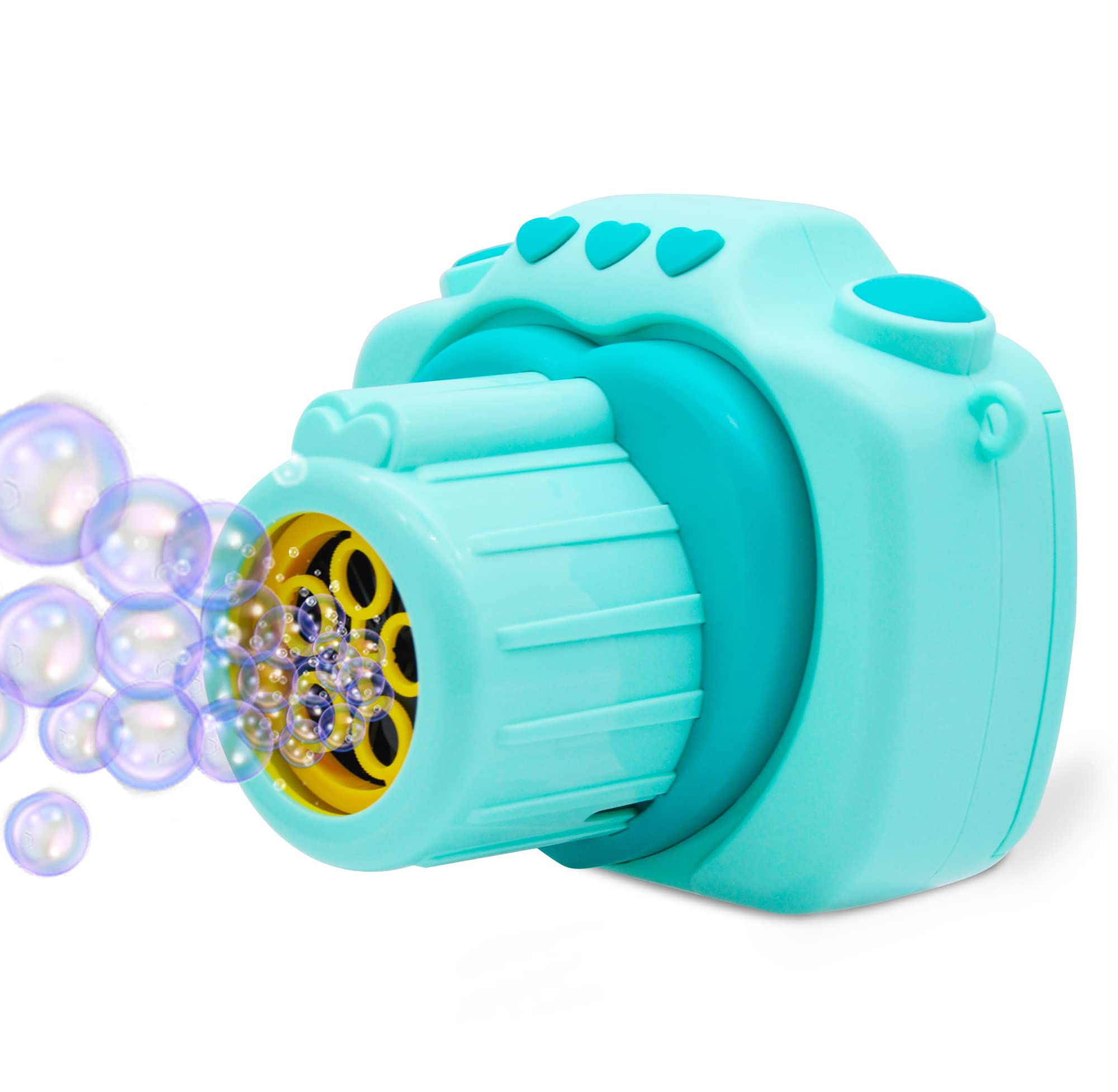 JOYIN Automatic Bubble Machine Gun for Kids - Bubble Blower Maker with 100ml Bubble Solution - Fun Summer Outdoor & Indoor Toy for Birthday Parties, Easter, Backyard Play, Park Adventures and Family Gatherings
