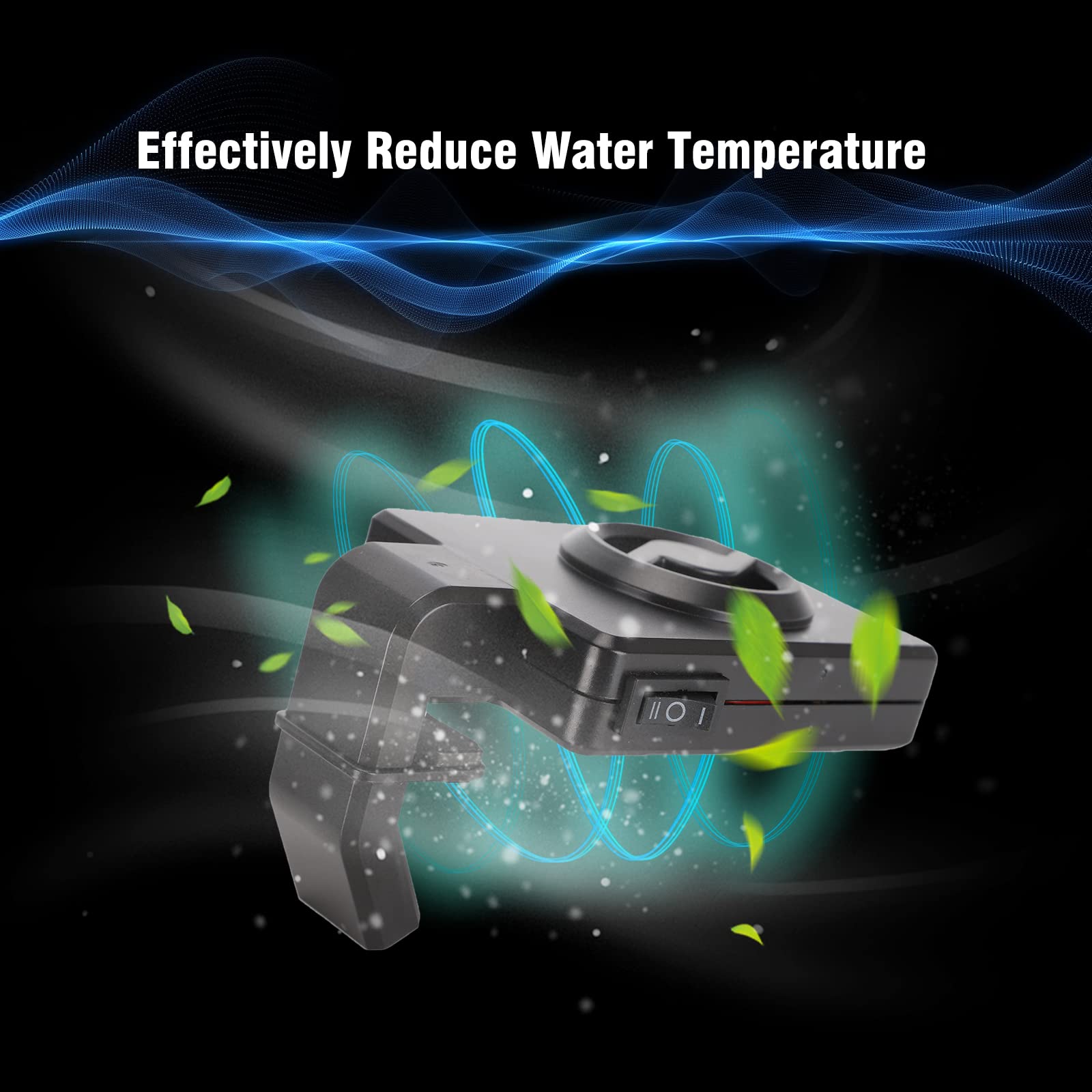 Energy-Saving Silent Mini USB Aquarium Chiller Fan - Crab Shape Cooling Fan for Small Fish Tanks Under 45cm (US Plug) | Perfect for Tropical Fish, Betta Tanks & Nano Aquariums
