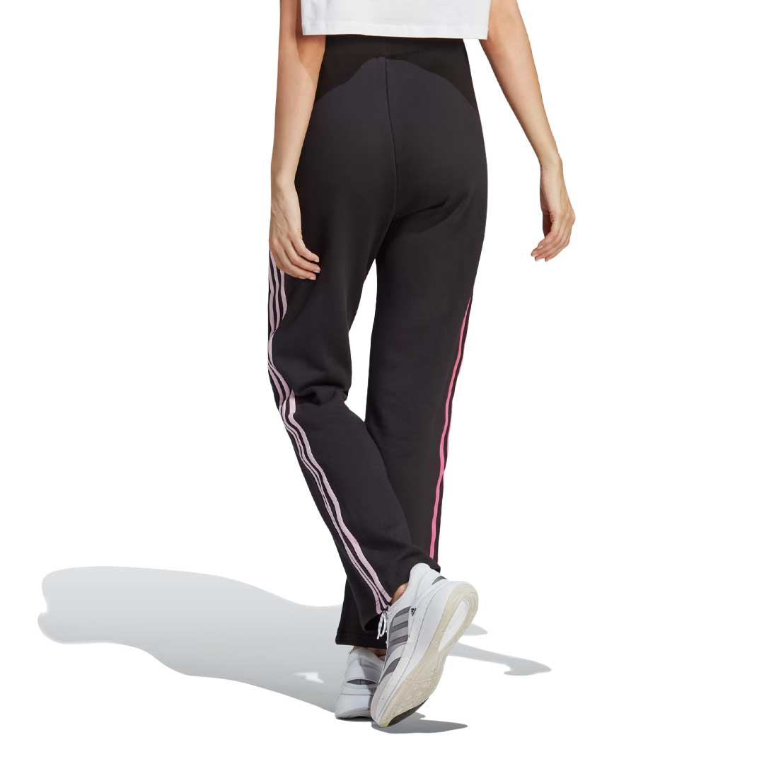 Adidas Women's Chenille Flower Patches 3 Stripes Jogger Pants - Comfortable Athletic Lounge Pants for Running, Yoga & Casual Wear (IC0018)