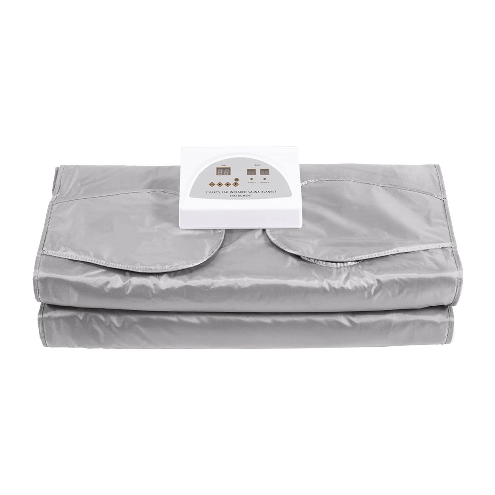 Premium Sauna Blanket with Remote Control - Electric Heating Weight Loss Body Shaper for Home Spa & Fitness - Silver | Perfect for Relaxation, Detox & Post-Workout Recovery