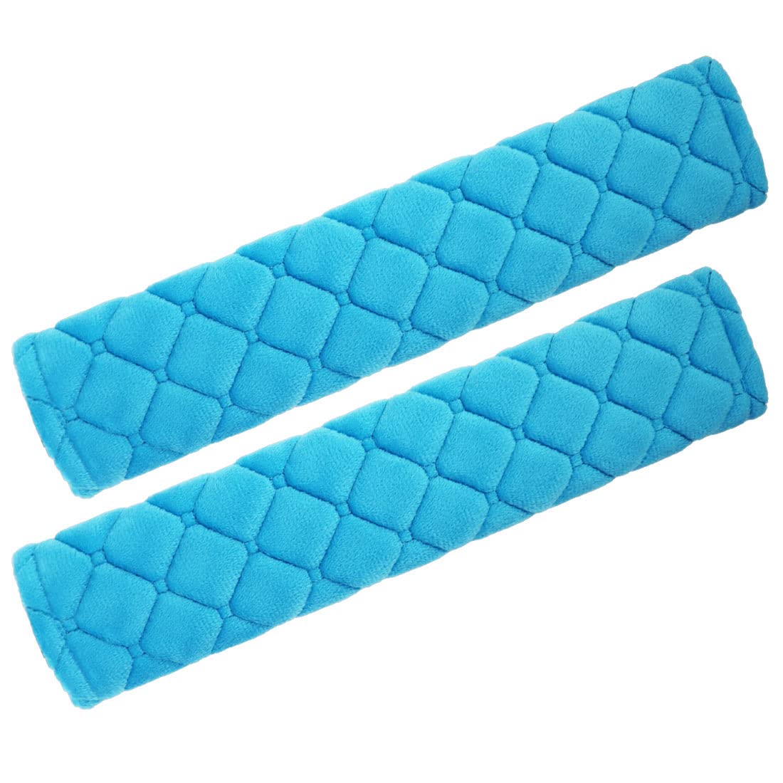 Soft Car Seat Belt Cover Pad 2-Pack - Comfortable Safety Belt Shoulder Protector for Adults & Kids - Universal Fit for Vehicles, Backpacks, Laptop Bags (Blue) - Perfect for Long Drives, Commuting & Travel