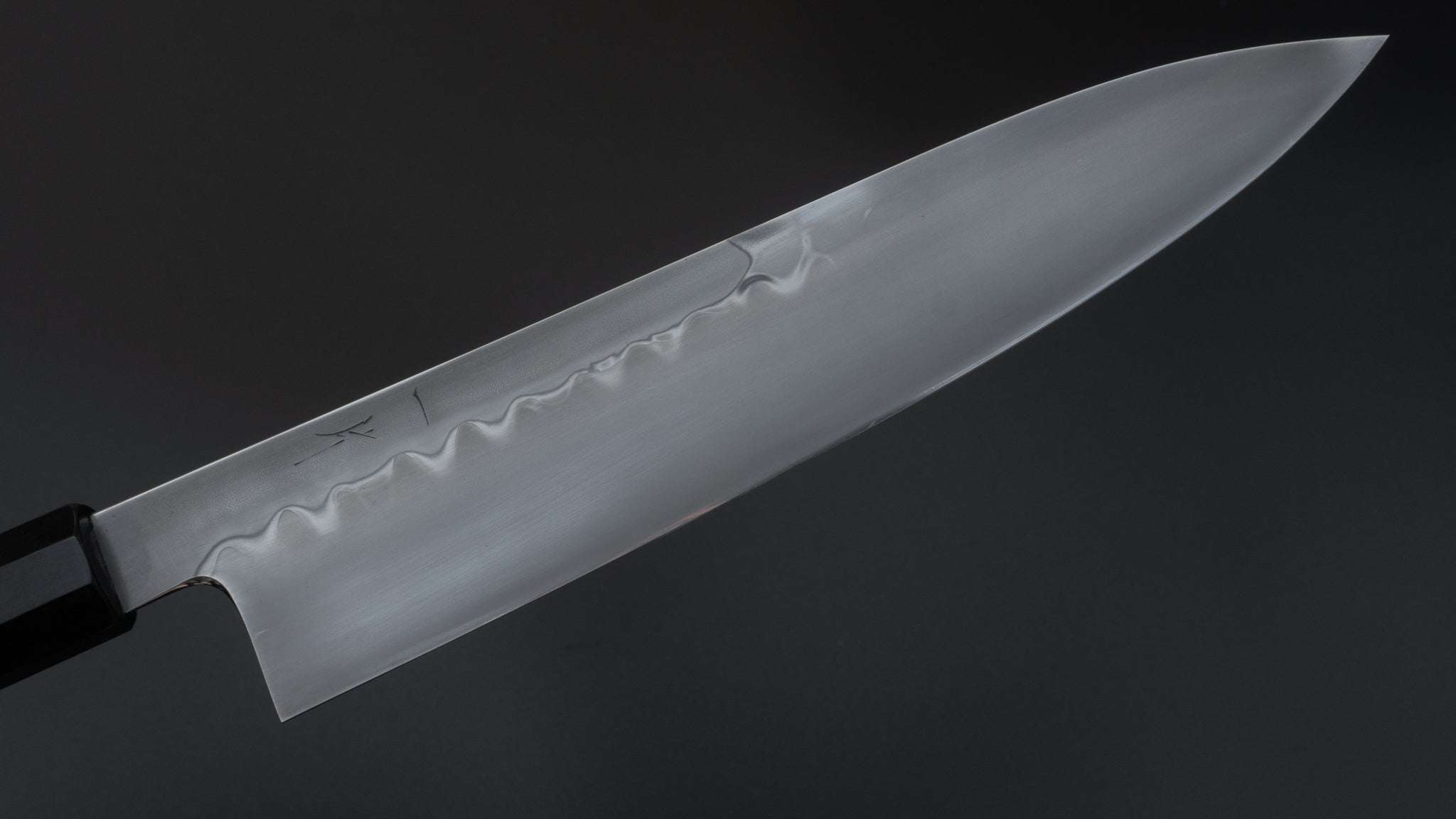 Hitohira Togashi Yohei White #2 Mizu Honyaki Gyuto 240mm Japanese Chef Knife with Ziricote Wood Handle & Saya (#007) - Perfect for Professional Chefs & Home Cooking Enthusiasts