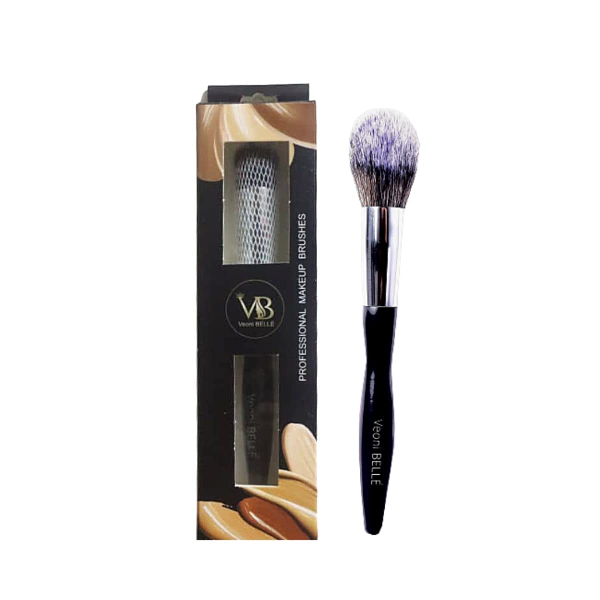 Professional Tapered Powder Blending Brush for Face Makeup - Soft Kabuki Brush for Foundation, Blush & Contouring - Perfect for Everyday Makeup & Professional Use