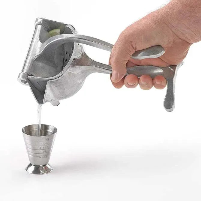 Large Aluminum Citrus Juicer - Heavy Duty Manual Hand Press for Oranges, Lemons & Limes - Perfect for Cocktails, Baking & Healthy Juicing at Home