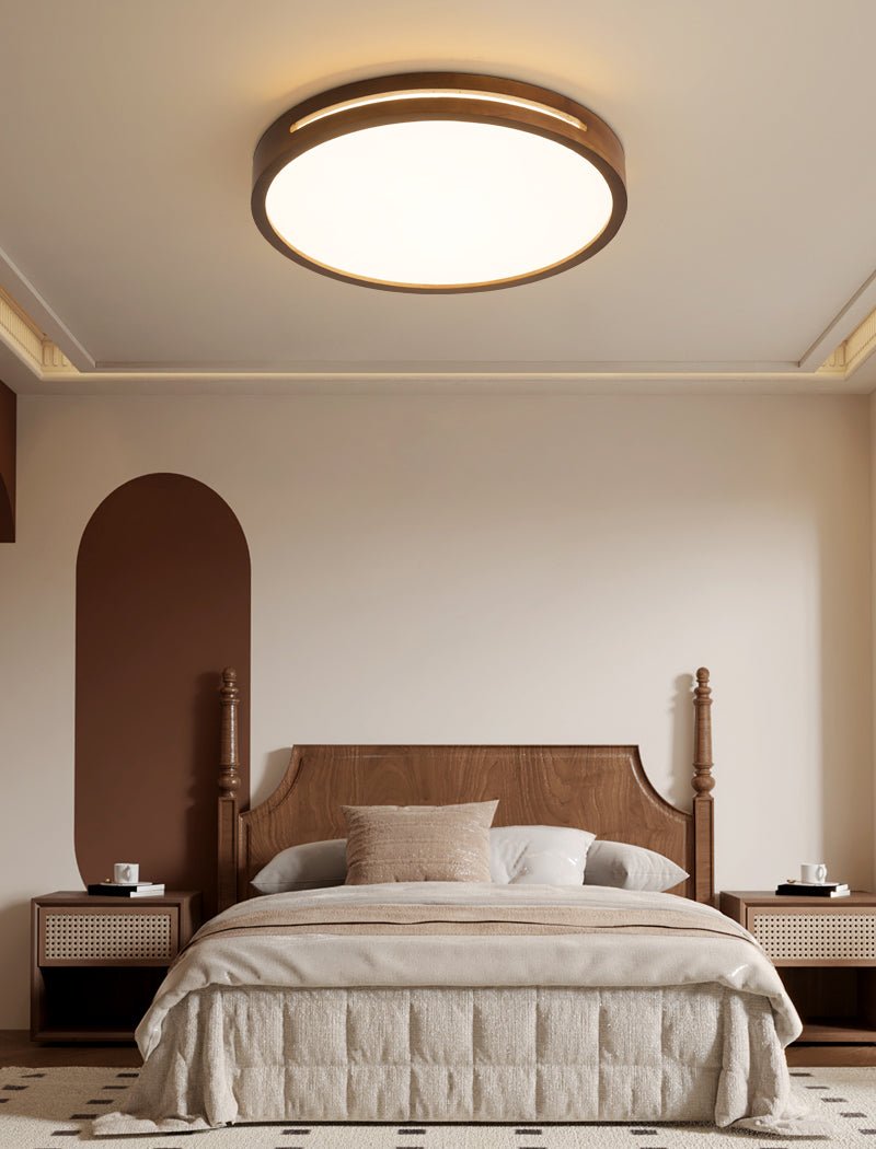 Lumis Halo LED Ceiling Light Fixture - Modern Round Flush Mount Lighting for Bedroom, Living Room, Kitchen & Office - Dimmable Bright White Light