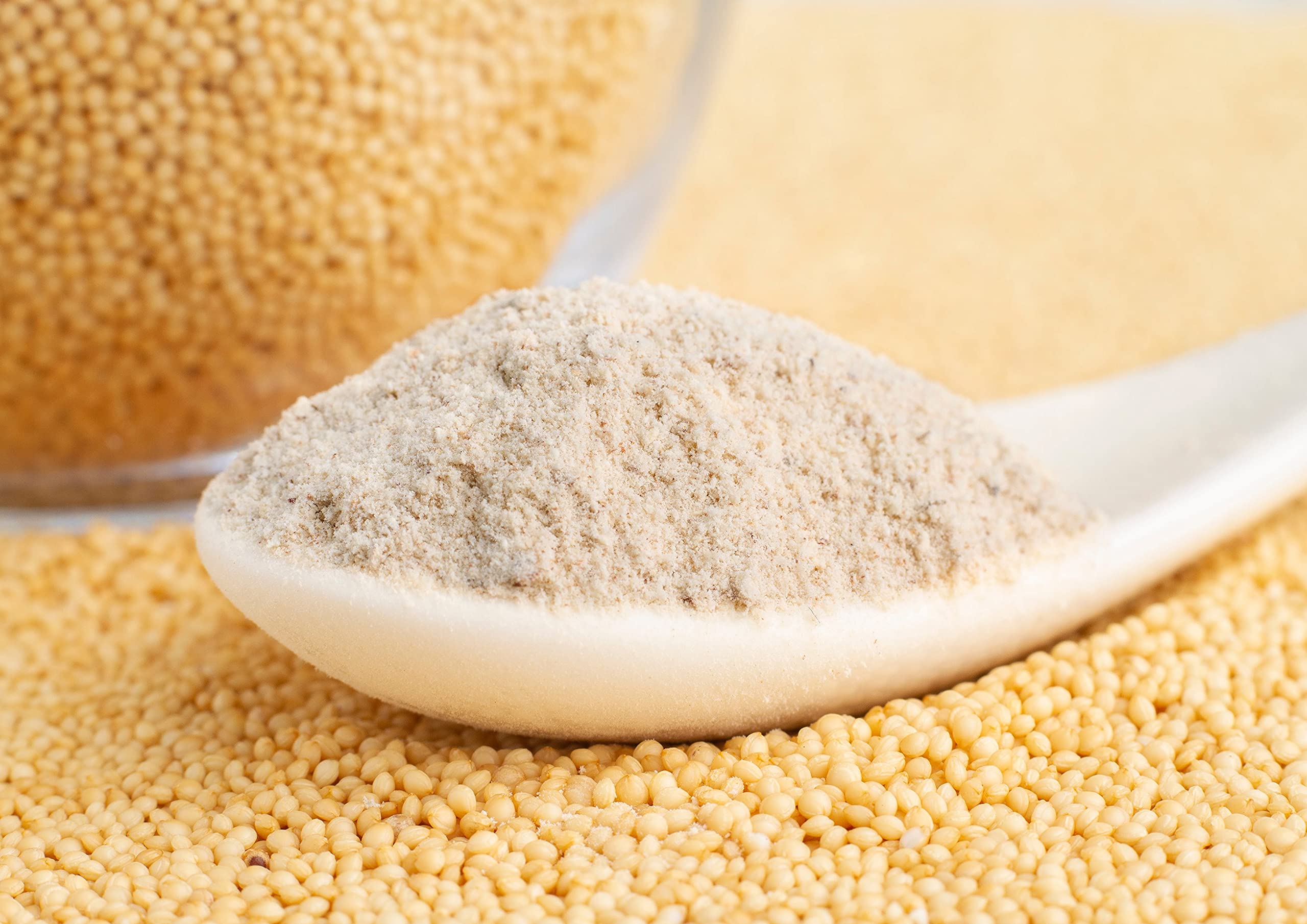 Food to Live Organic Amaranth Flour, 8 oz - Finely Milled Whole Grain, Vegan, Kosher, Non-GMO - High in Fiber & Plant Protein - Wheat Flour Alternative for Baking, Gluten-Free Recipes & Healthy Cooking