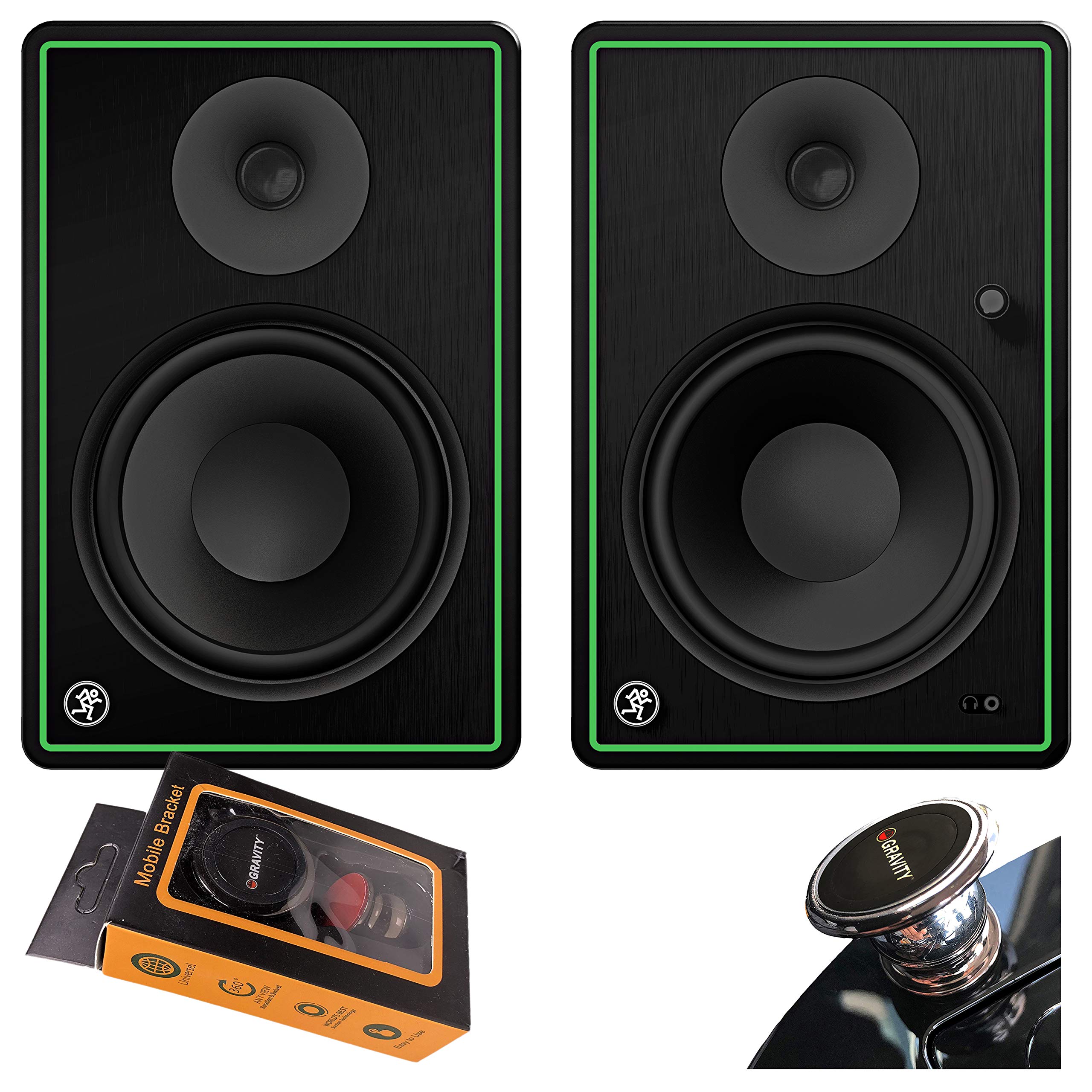 Mackie CR8-XBT 8 Inch Active Studio Monitor Speakers with Bluetooth, 1/4