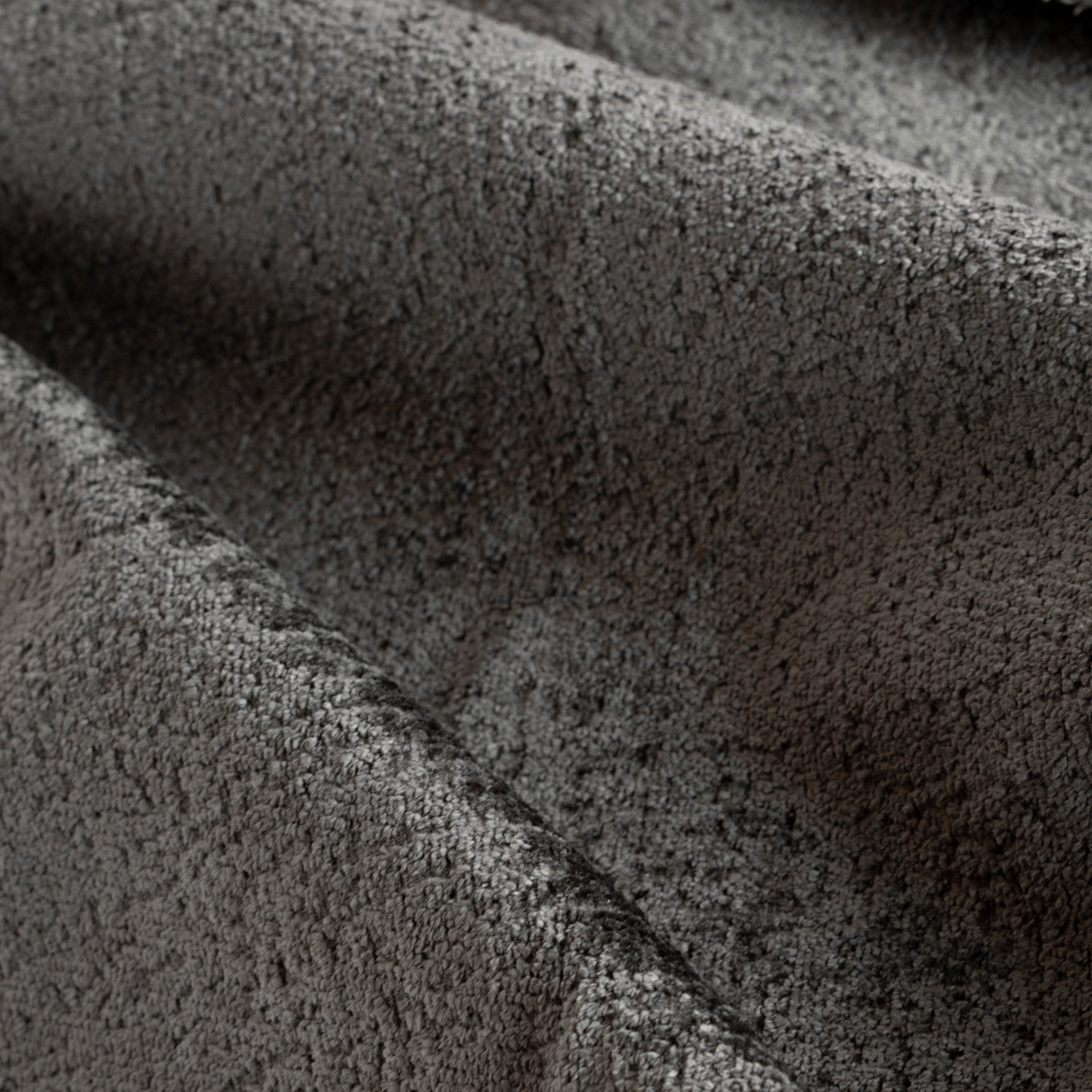 Premium Ginsberg Velvet Fabric in Pewter - Soft Luxury Upholstery Material for Sofas, Chairs & Home Decor Projects