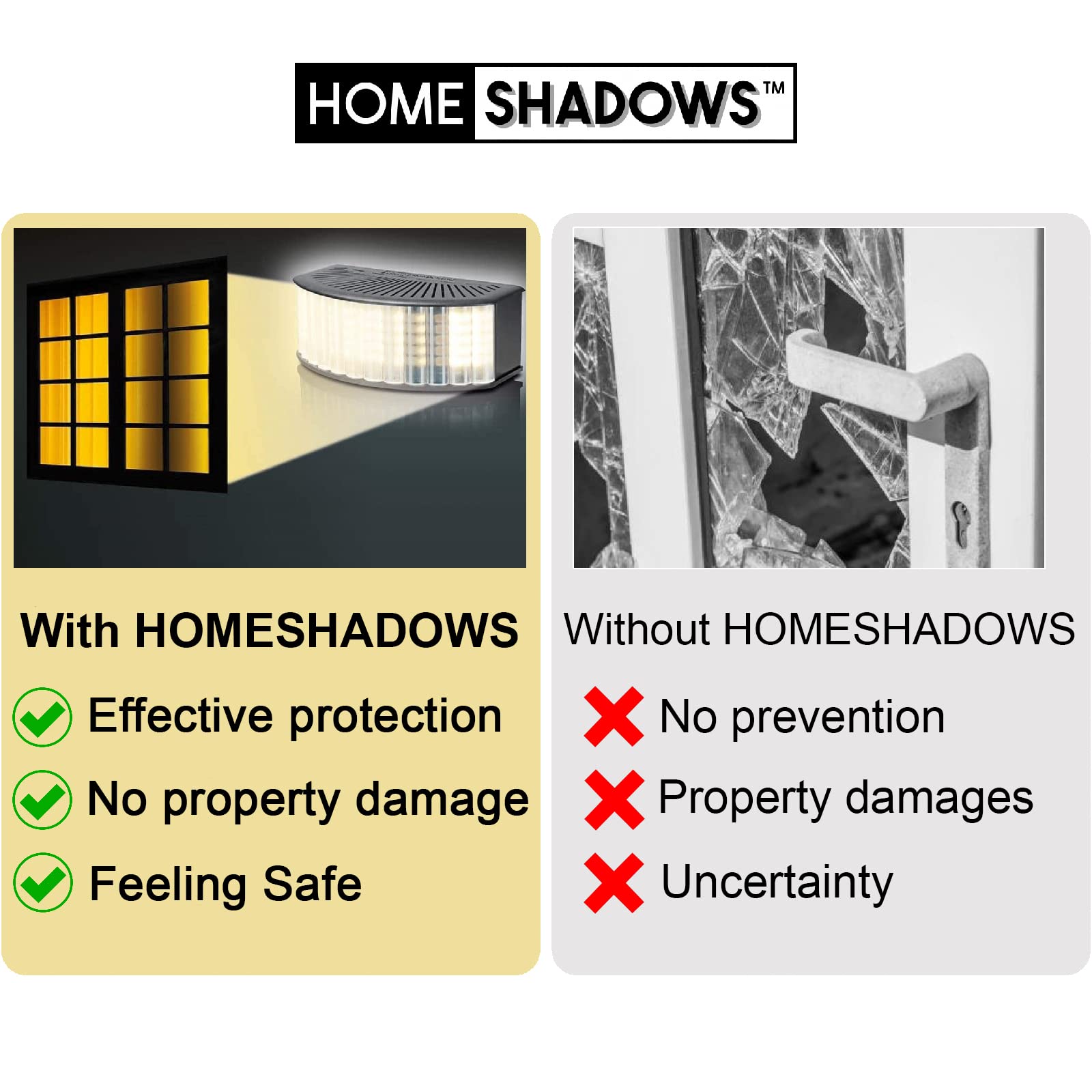 Attendance Simulator - Smart DIY Home Security System with Shadow Projection to Deter Burglars - Motion-Activated Safety Light for Houses & Apartments - Perfect for Vacation Homes, Nighttime Protection & Peace of Mind