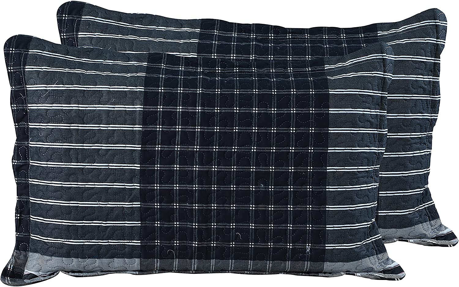 Plaid 3-Piece Bedspread Set King - Cozy Tartan Quilt for Bedroom Decor