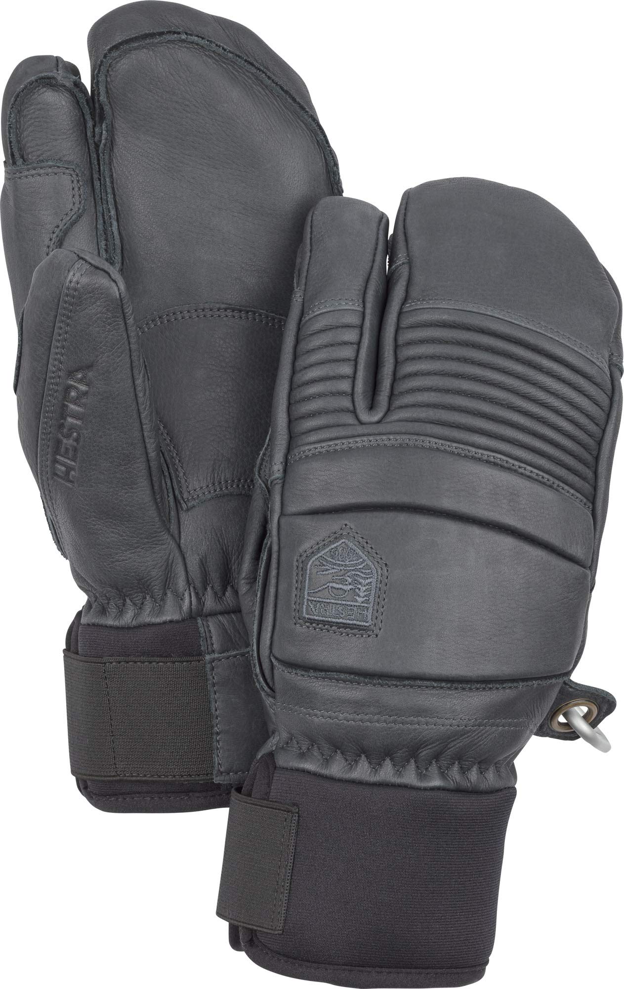 Hestra Men's Fall Line 3-Finger Leather Ski Mittens - Winter Cold Weather Gloves for Skiing, Snowboarding & Outdoor Activities
