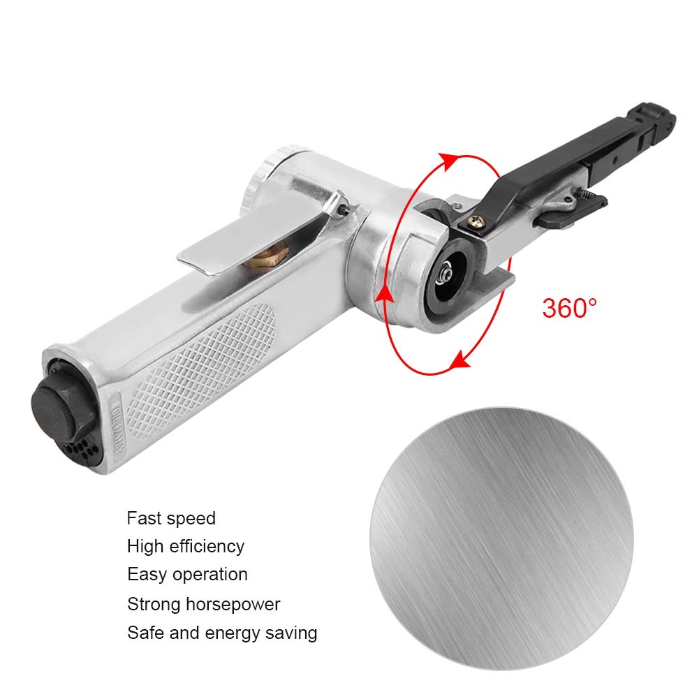 Portable Belt Sander - Energy Efficient Pneumatic Sanding Machine for Wood, Metal & Casting Products | Perfect for DIY Projects, Woodworking & Metal Polishing