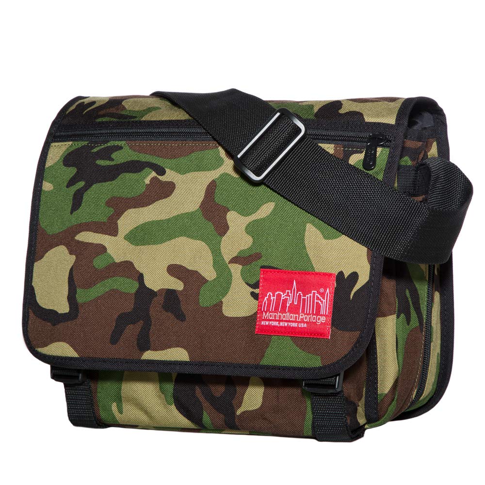 Manhattan Portage Europa Expandable Messenger Bag - Water Resistant 1000D Cordura with Laptop Sleeve & Luggage Attachment - Perfect for Work, College & Travel (Camouflage)