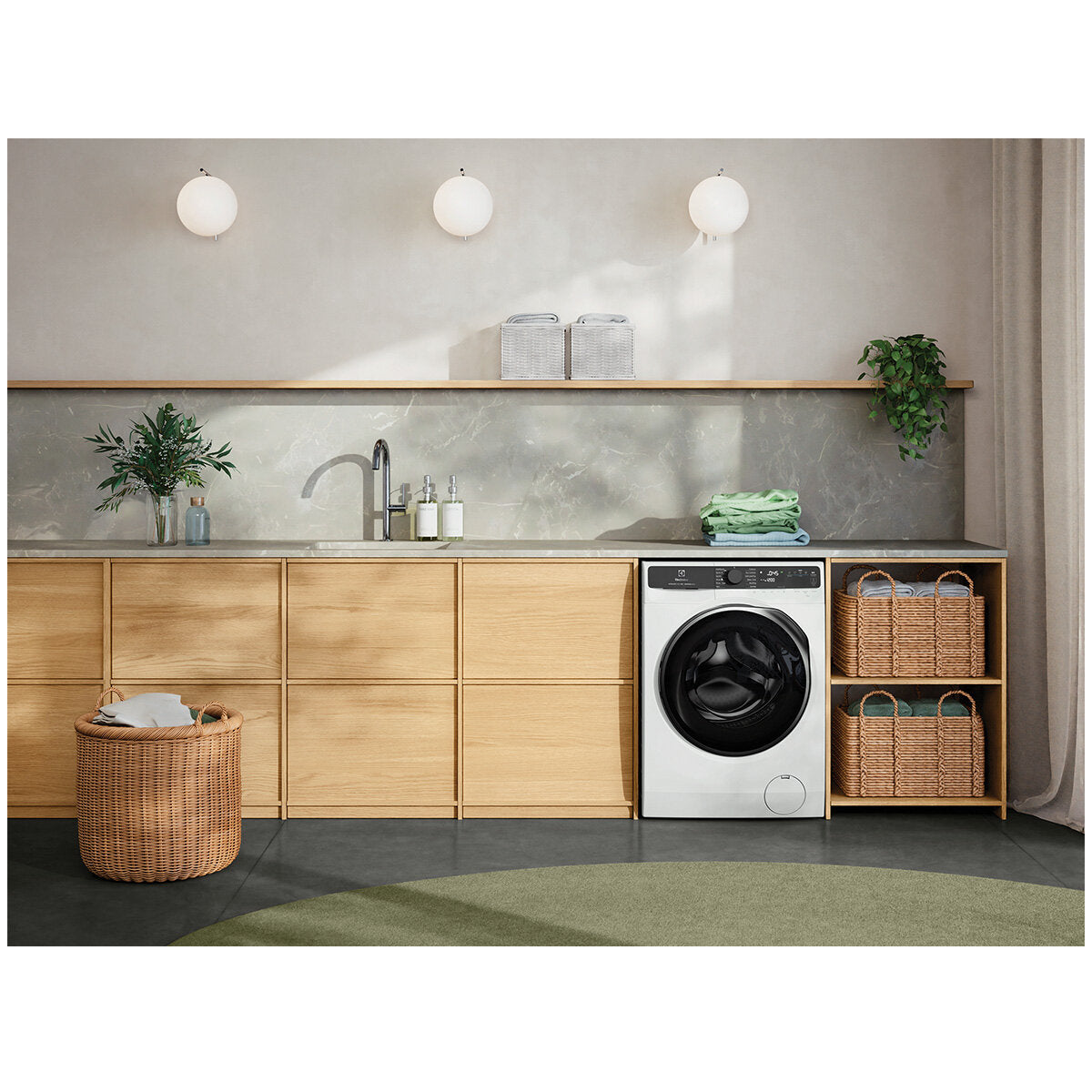 Electrolux 9kg UltimateCare 700 Front Load Washing Machine EWF9043R7WC - Energy Efficient, Quiet & Large Capacity for Family Laundry Needs