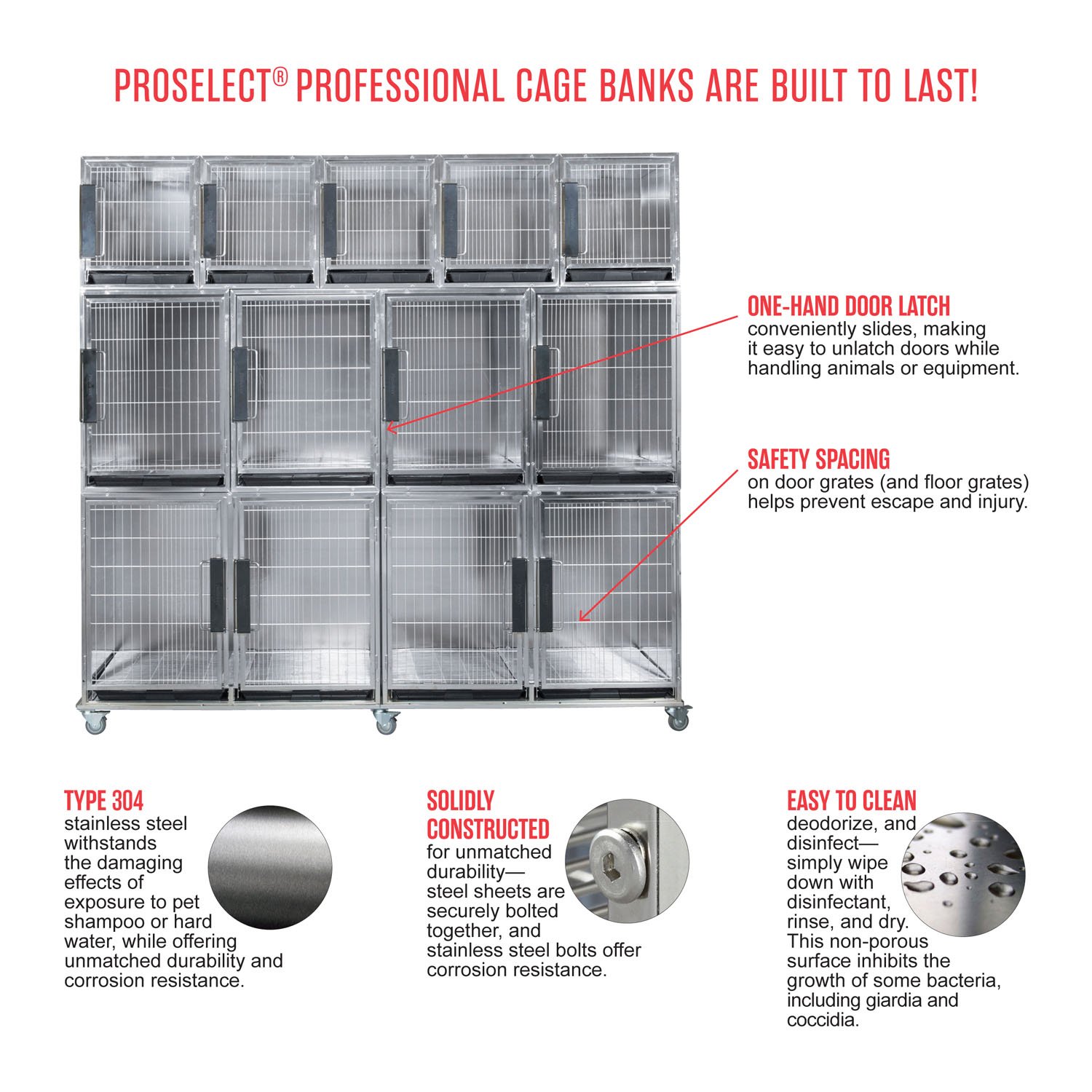 ProSelect Small Modular Dog Kennel Cage - Graphite Color, Portable & Durable Pet Crate for Home, Travel, and Outdoor Use