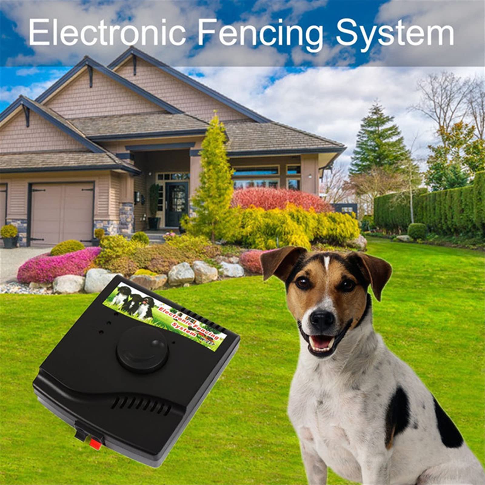 Underground Electric Dog Fence System - Waterproof Rechargeable In-Ground Pet Containment with Vibration, Shock & Tone Correction for Small, Medium & Large Dogs (3-Dog Kit) - Perfect for Backyard Safety & Dog Training