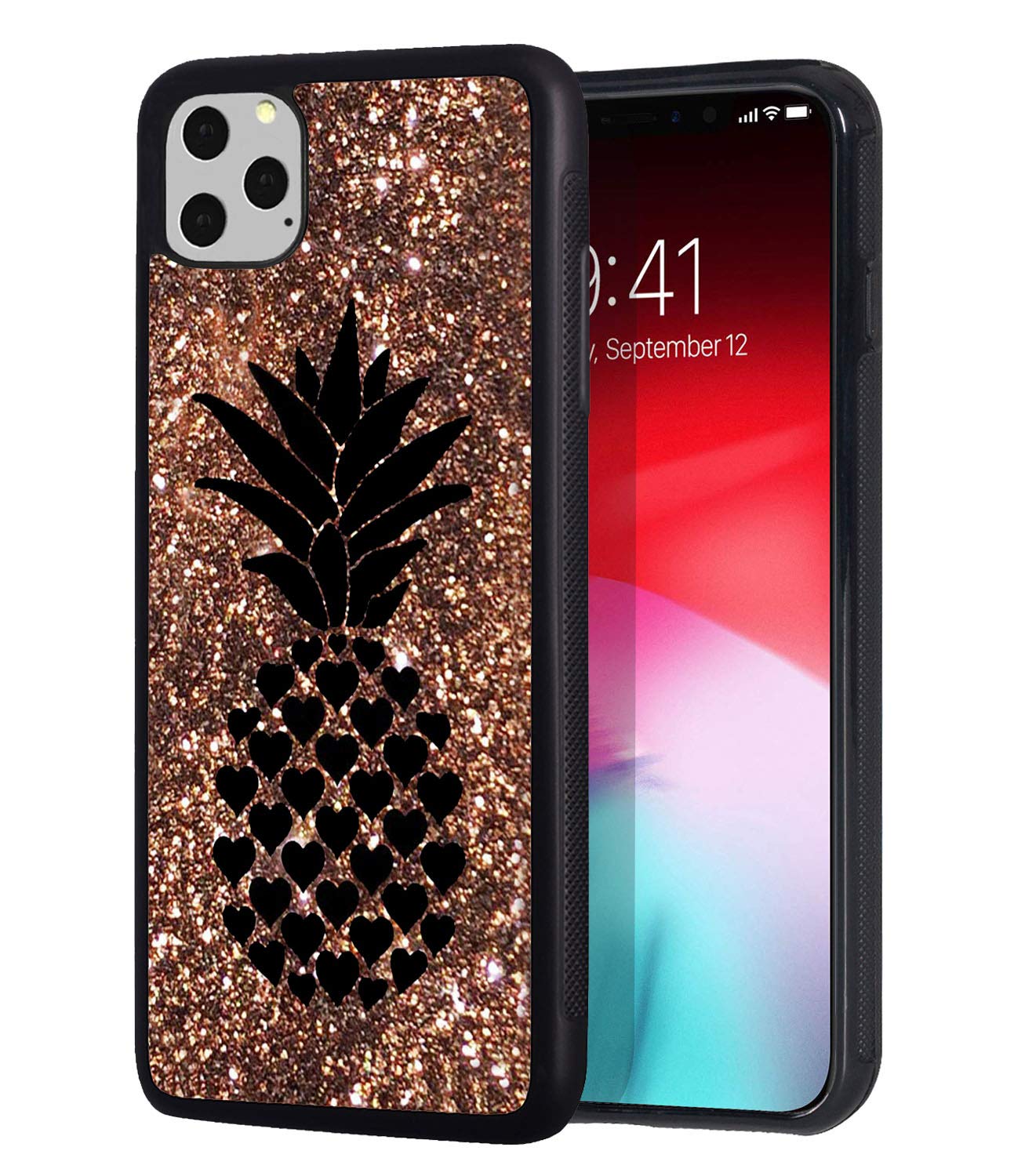 Premium Slim Anti-Scratch Rubber Protective Case for iPhone 11 Pro Max 6.5 inch (2019) | Shockproof & Durable Cover with Pineapple Art Design | Perfect for Daily Use, Travel & Outdoor Activities