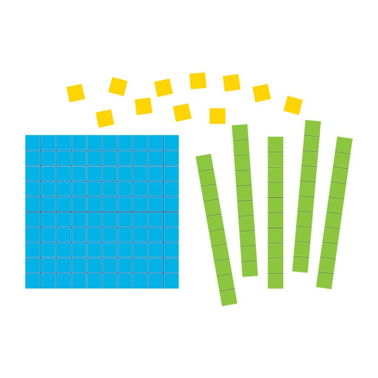 Base Ten Magnetic Accents for Math Education - Counting Blocks, Place Value Manipulatives for Classroom & Homeschool Learning - Perfect for Elementary Students & Teachers