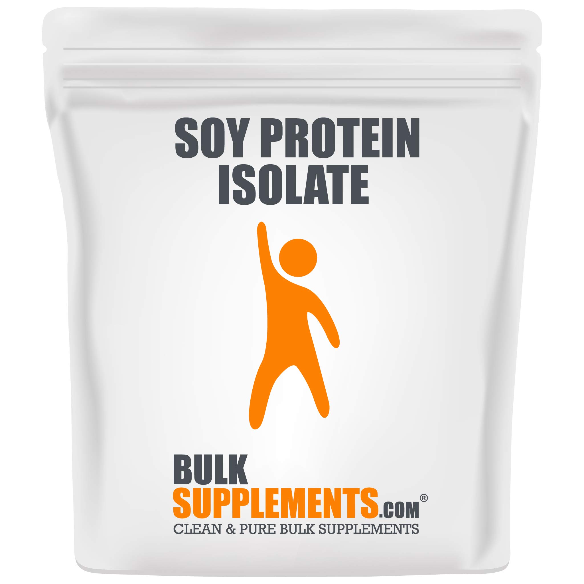 BulkSupplements Soy Protein Isolate Powder - 500g (1.1 lb) Unflavored Vegan & Vegetarian Protein Supplement for Smoothies, Baking & Post-Workout Recovery