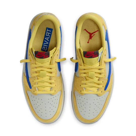 Nike Air Jordan 1 Retro Low OG Travis Scott Canary Yellow Sneakers (DZ4137-700) - Limited Edition Women's Shoes for Streetwear & Sneaker Collection