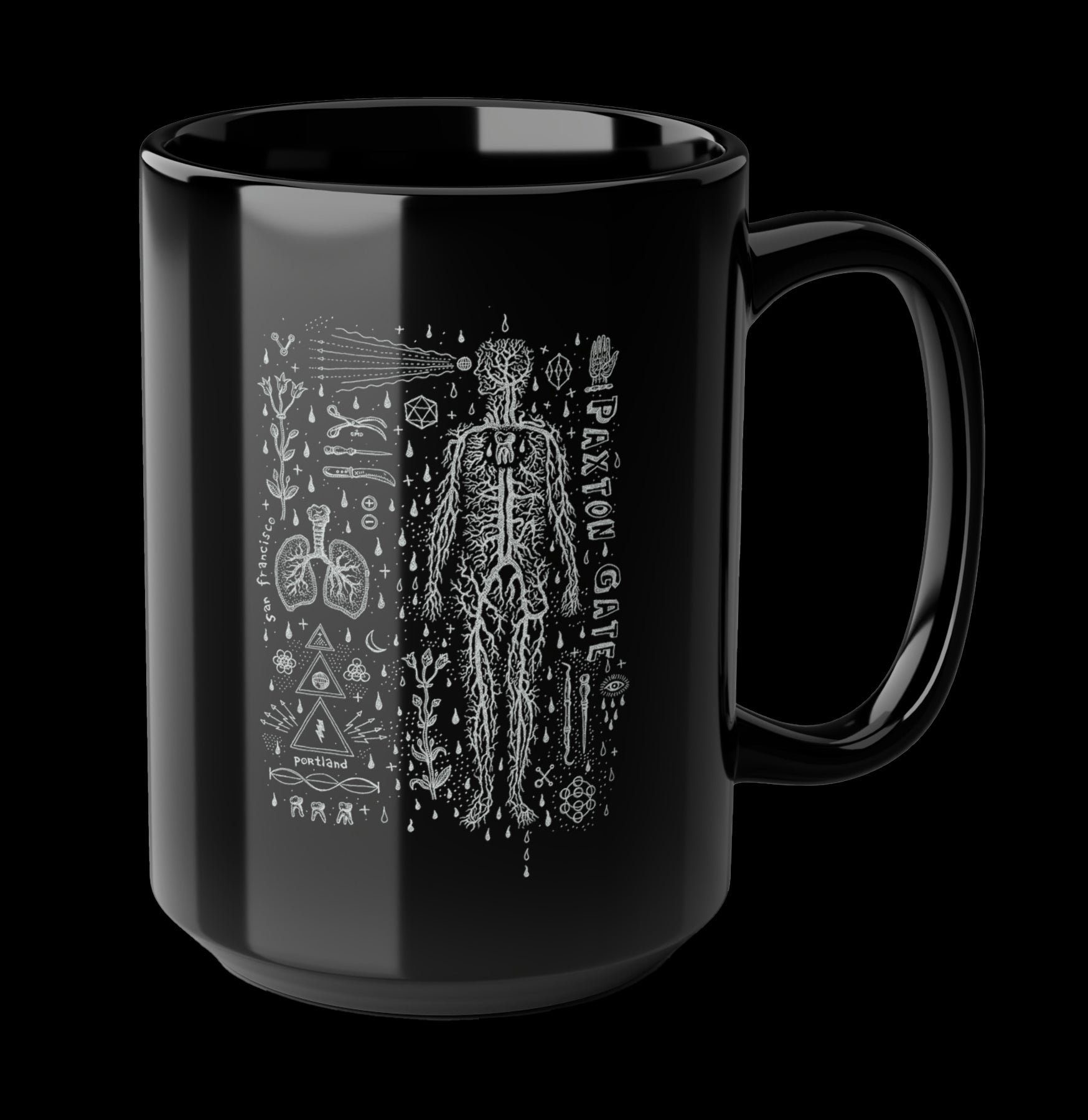 Black Daniel Martin Diaz Coffee Mug - 11oz Ceramic Travel Mug with Handle, Perfect for Home, Office & Gifts - Ideal for Coffee, Tea & Hot Beverages
