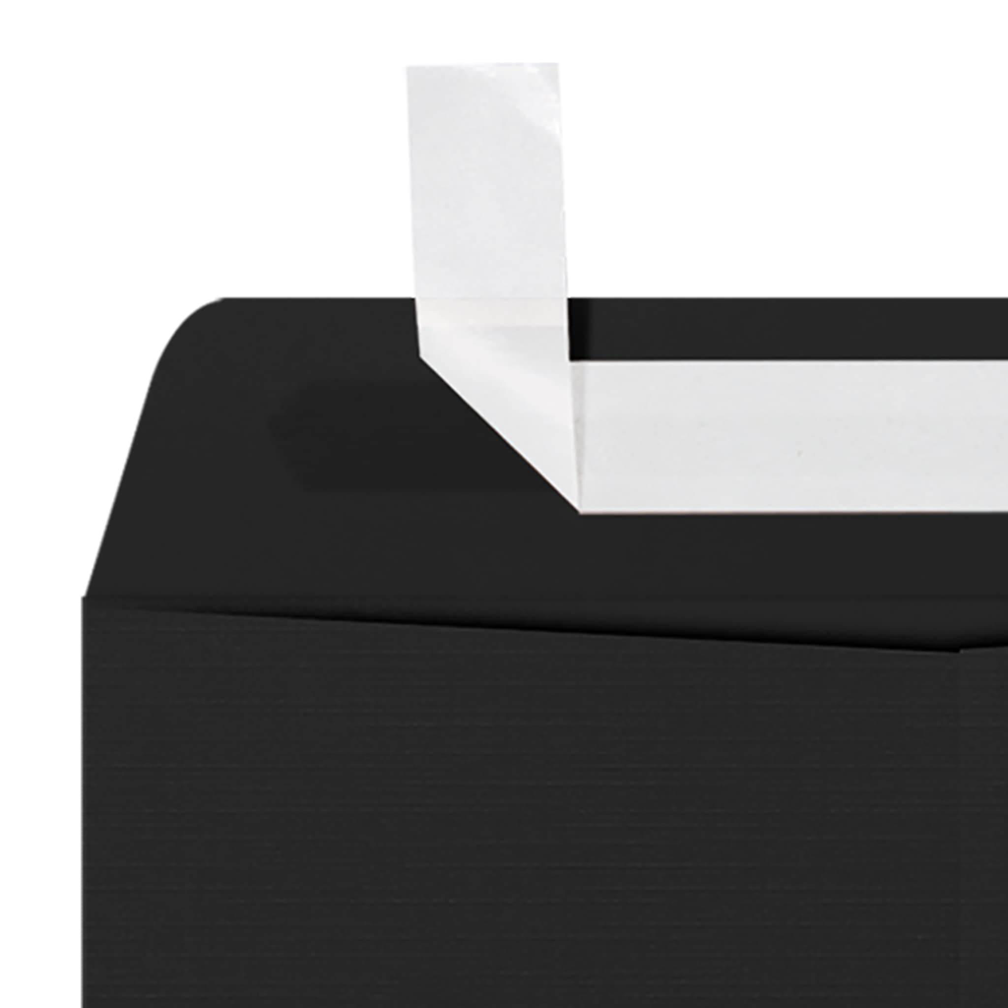 LUXPaper 9 x 12 Open End Envelopes - Peel & Press Seal, Black Linen Texture, 80lb. Text Weight, Pack of 1,000 | Perfect for Business Mailings, Wedding Invitations & Professional Correspondence