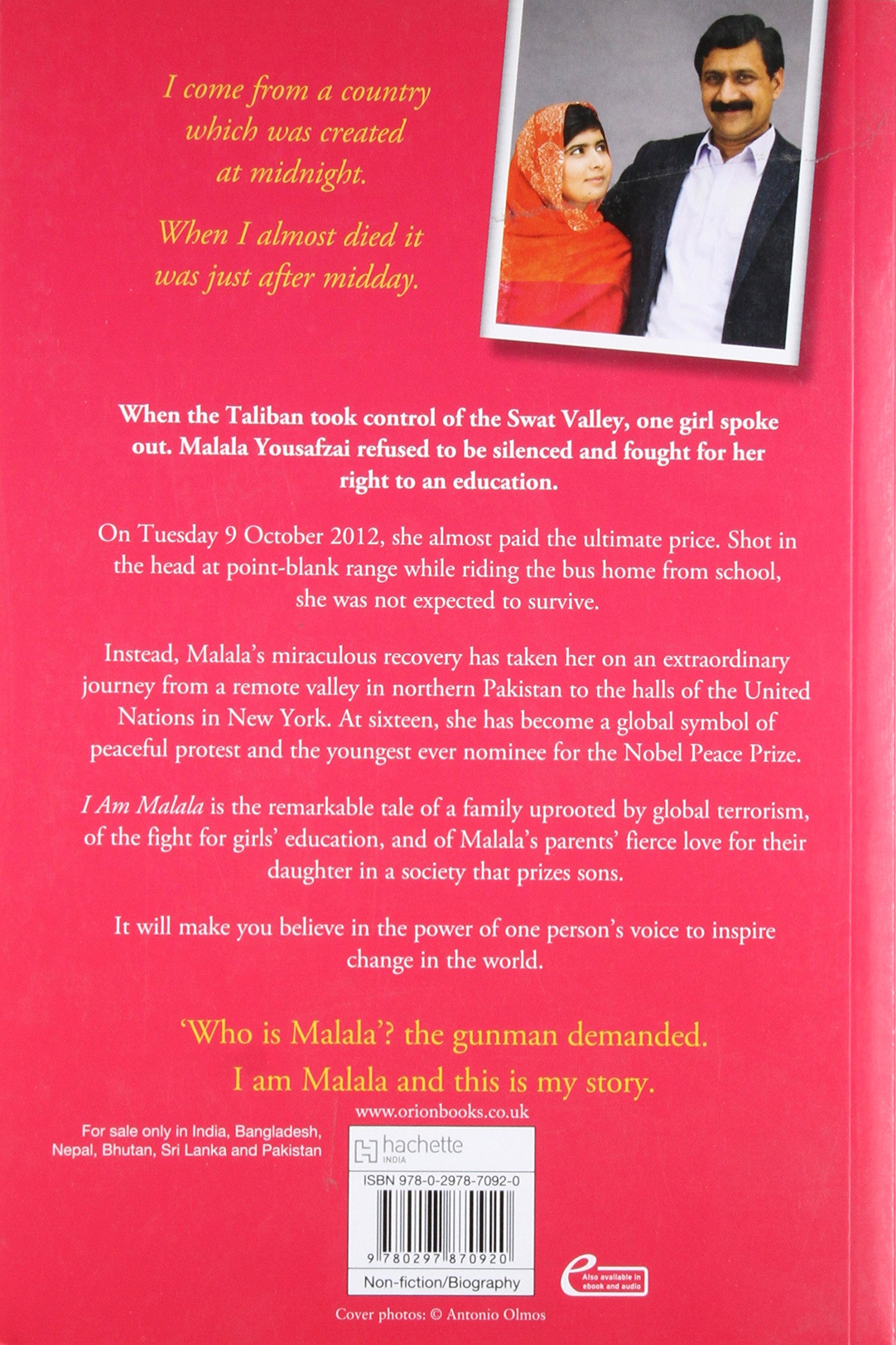 I Am Malala: The Girl Who Stood Up for Education and Was Shot by the Taliban - Inspiring Memoir for Students, Activists & Book Clubs