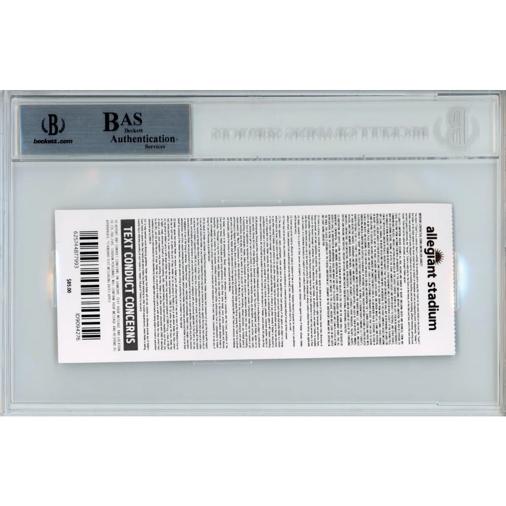 Authentic Las Vegas Raiders 1st Year Ticket Collage - Signed by Darren Waller, Josh Jacobs & Alec Ingold - Framed Memorabilia with BAS COA - Perfect for Raiders Fans, Man Cave Decor & Sports Collectibles Display