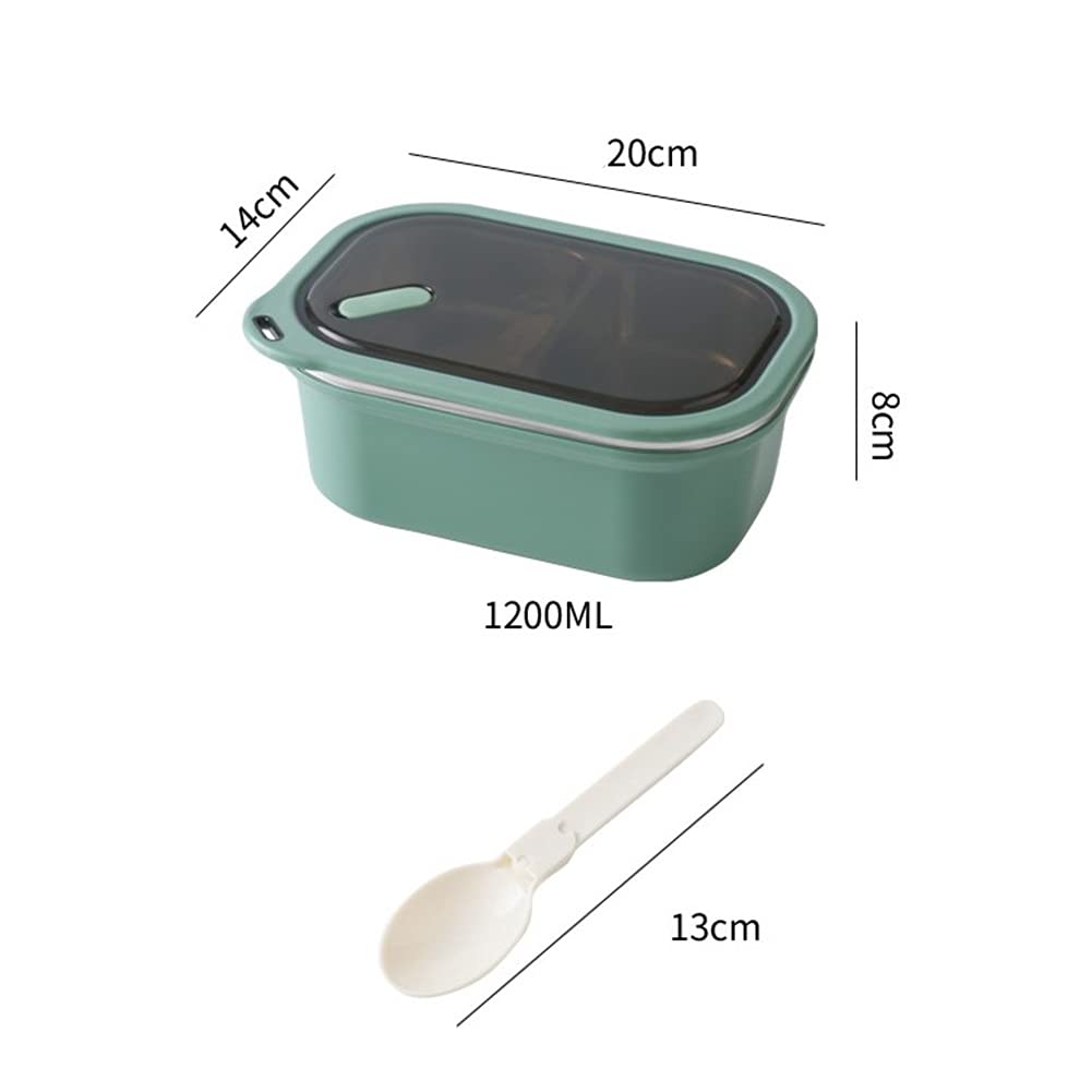 Gigicloud Stainless Steel Bento Box - 3-Compartment Leakproof Lunch Container for Adults | Microwave & Dishwasher Safe | Perfect for Office, School, Picnics & Meal Prep
