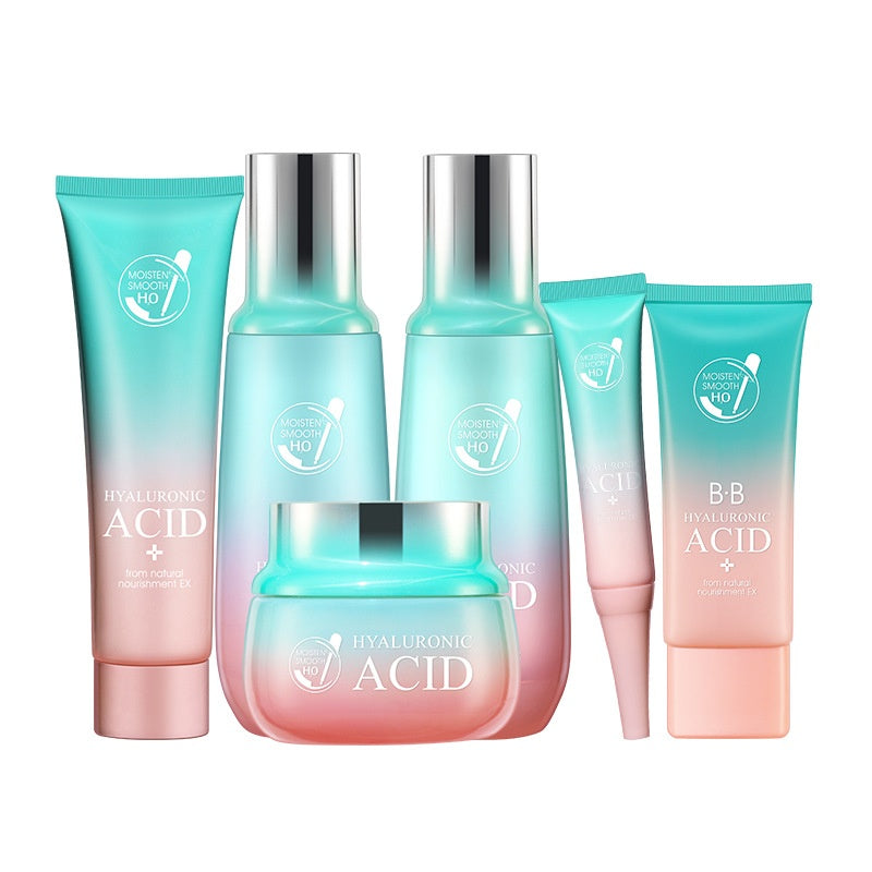Hydrating Hyaluronic Acid Facial Moisturizer Set - Anti-Aging Skin Care for Dry & Sensitive Skin - Perfect for Daily Skincare Routine & Nighttime Hydration