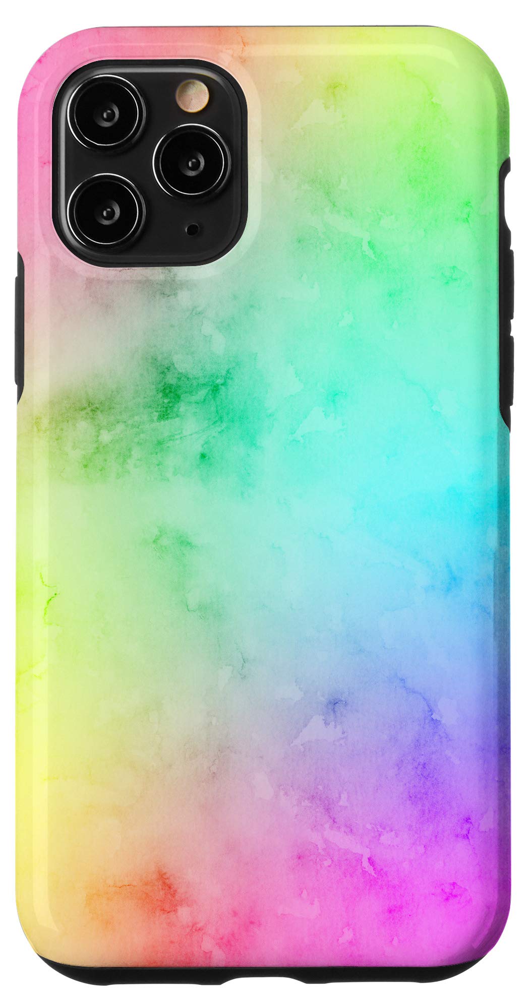 iPhone 11 Pro Case - Pastel Rainbow Tie-Dye Watercolor Design | Slim Protective Cover for Women & Men | Perfect for Everyday Use, Travel & Fashion Accessory