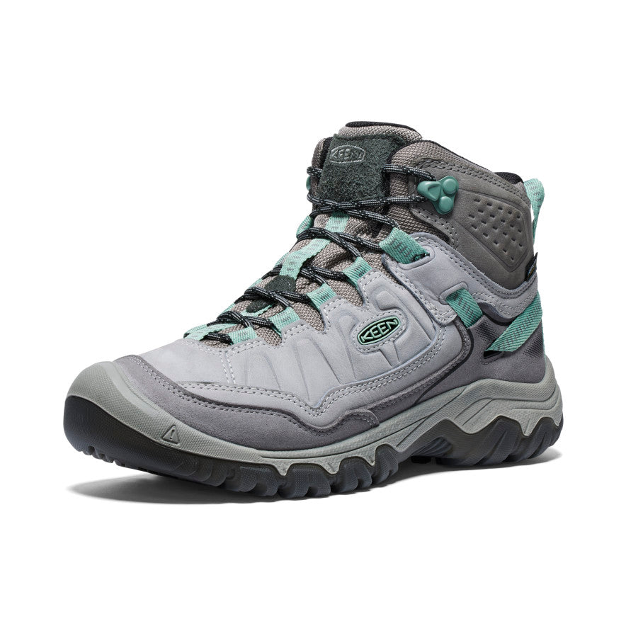 Women's KEEN Targhee IV Waterproof Hiking Boots - Alloy/Granite Green | Lightweight & Durable for Outdoor Adventures, Trail Hiking & Camping