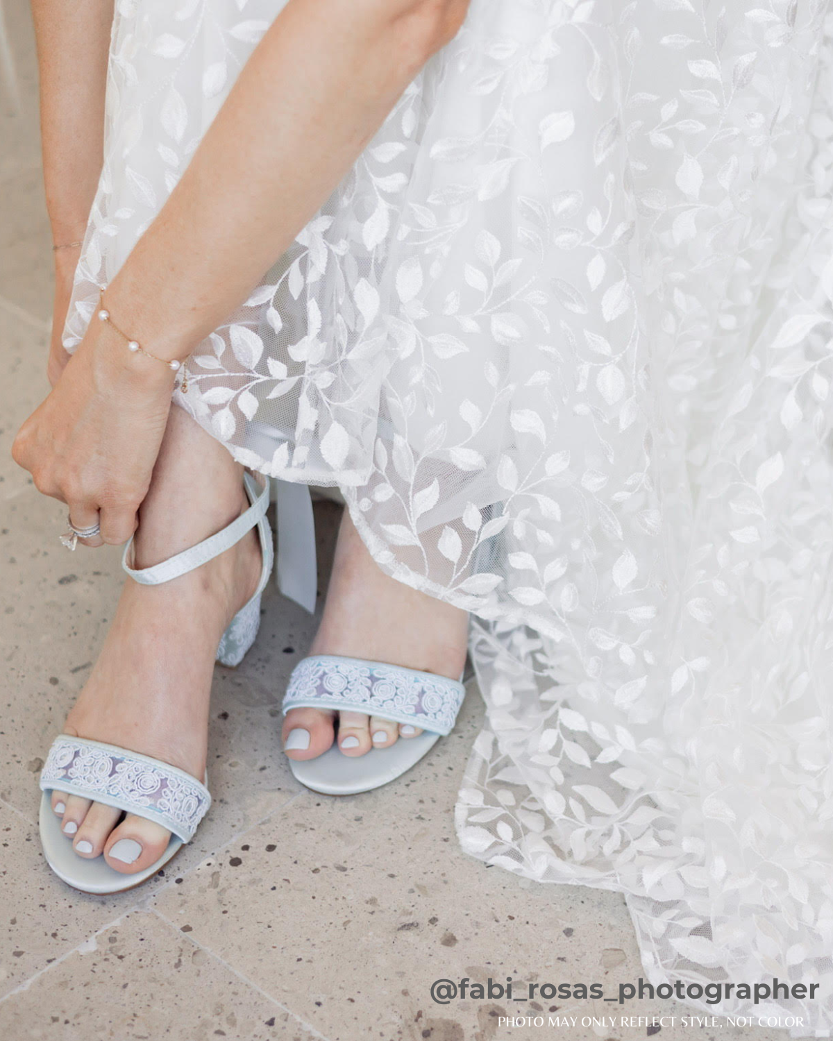 Elegant Crochet Lace Block Heel Wedding Sandals for Bride - Comfortable Bridal Shoes for Beach, Garden & Outdoor Ceremonies